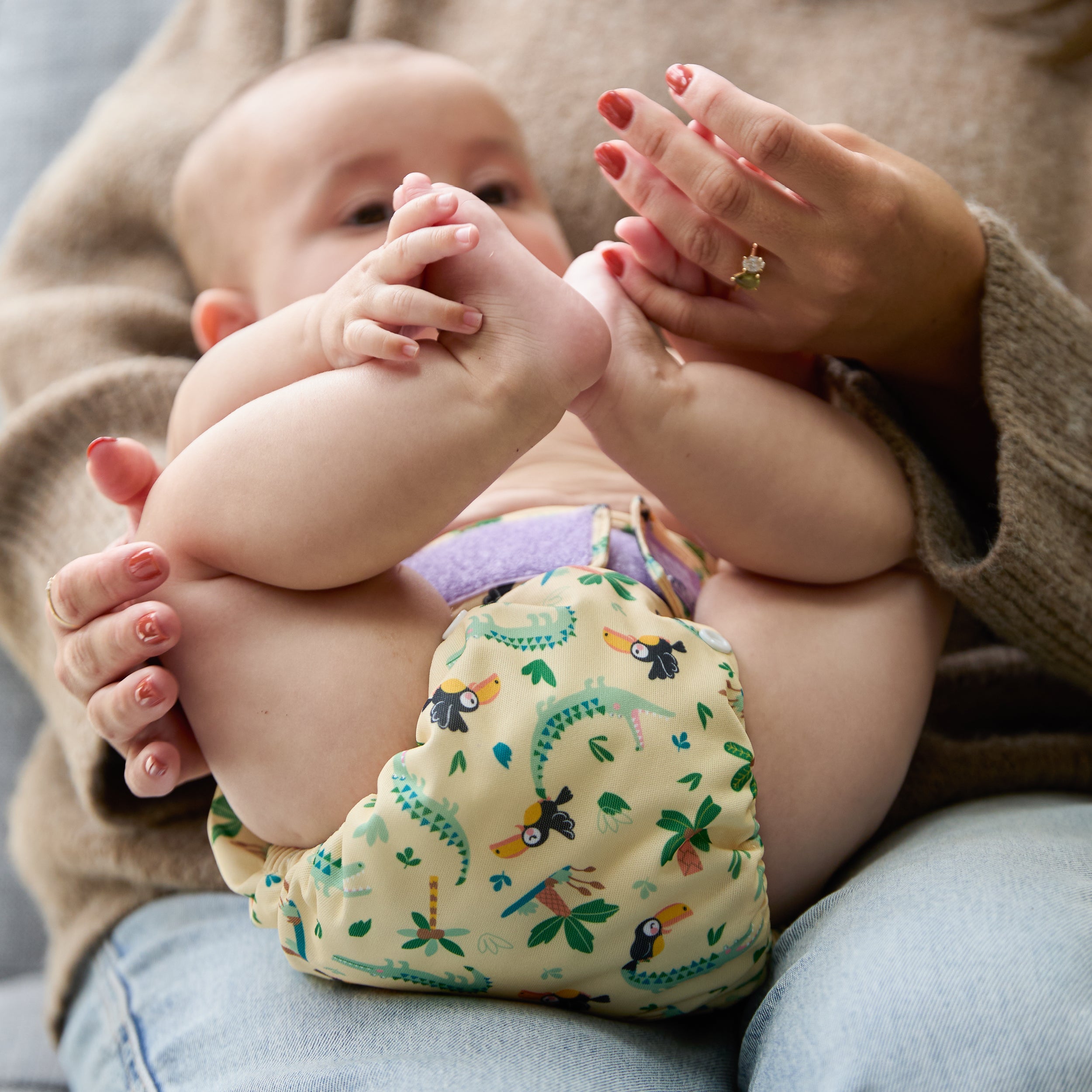 The Essentials Reusable Diaper Bundle in Wild Life - Bambino Mio (EU)