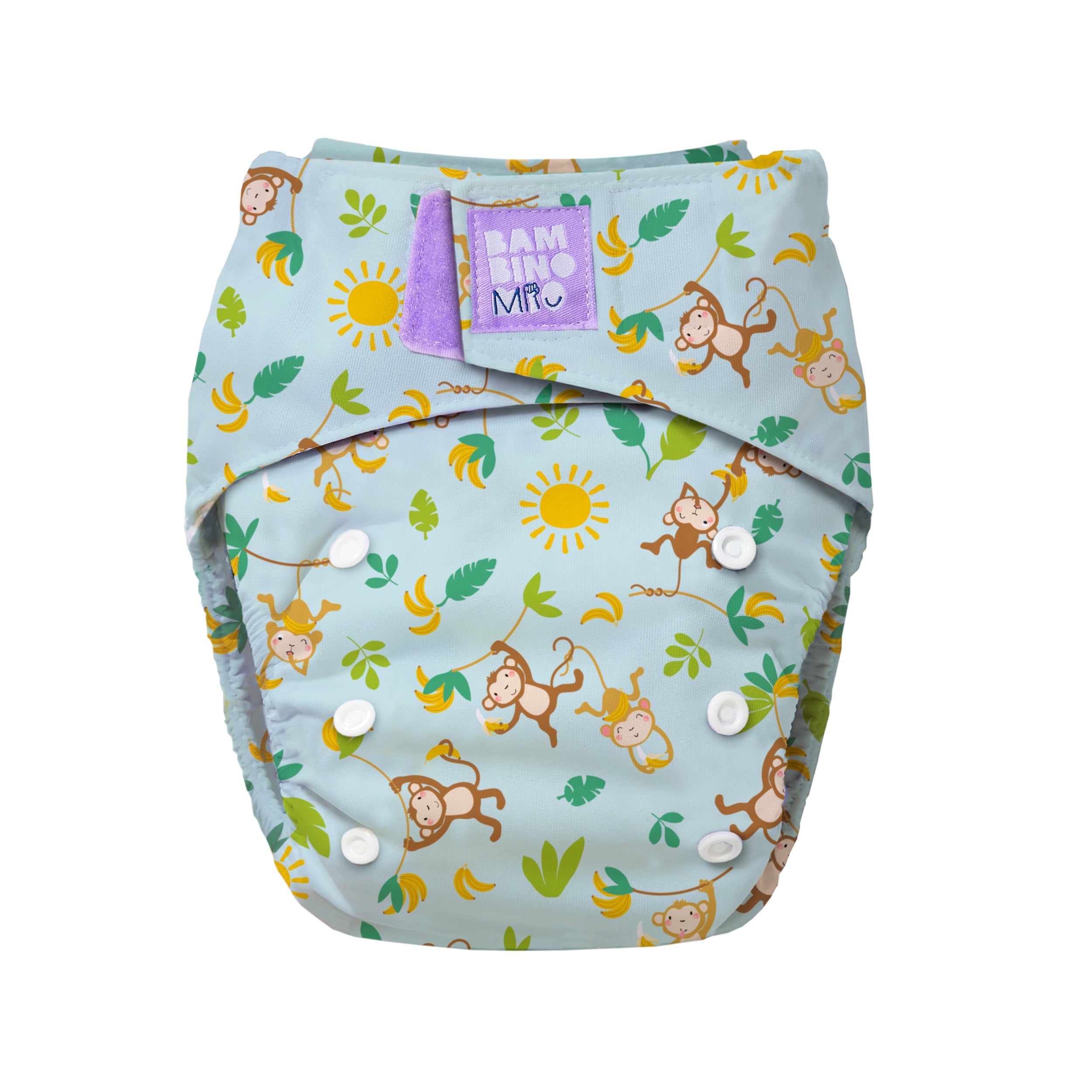 Revolutionary Reusable Diaper in Cheeky Monkeys - Bambino Mio (EU)
