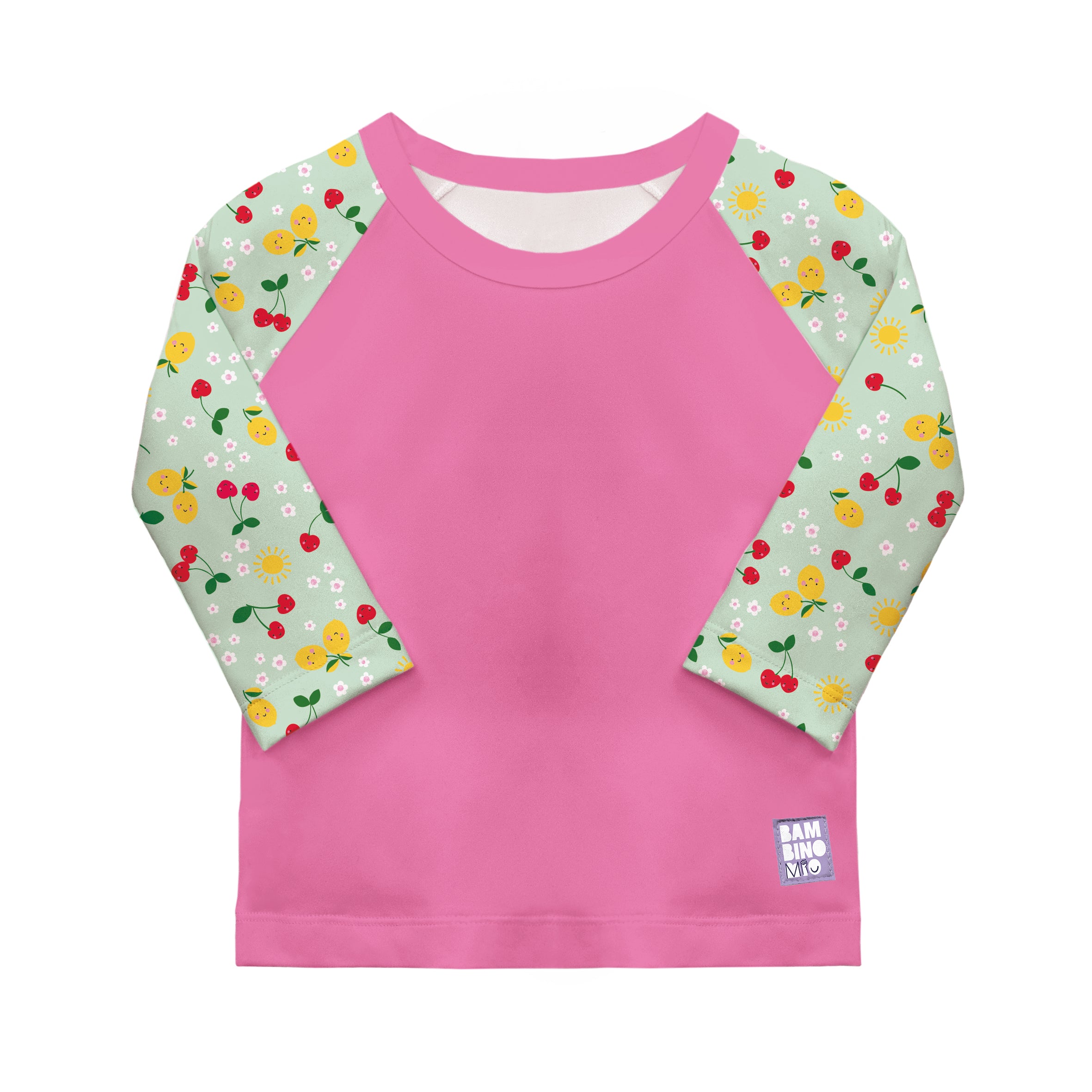 UPF 40+ Soft and Gentle Protective Beach Rash Vest in Juicy Fruit - Bambino Mio (EU)