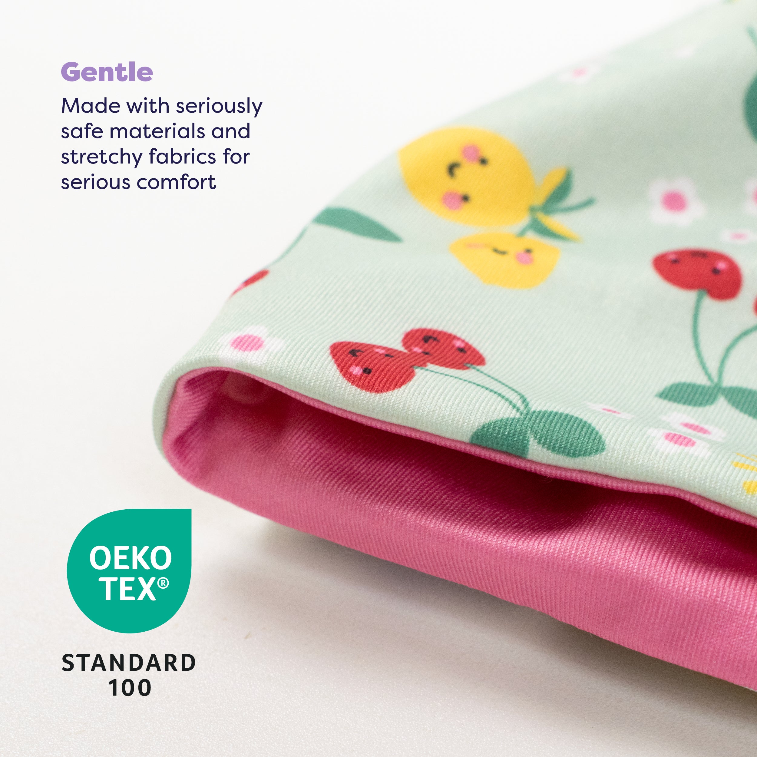 UPF 40+ Reversible Swim Hat for Babies and Toddlers in Juicy Fruit - Bambino Mio (EU)