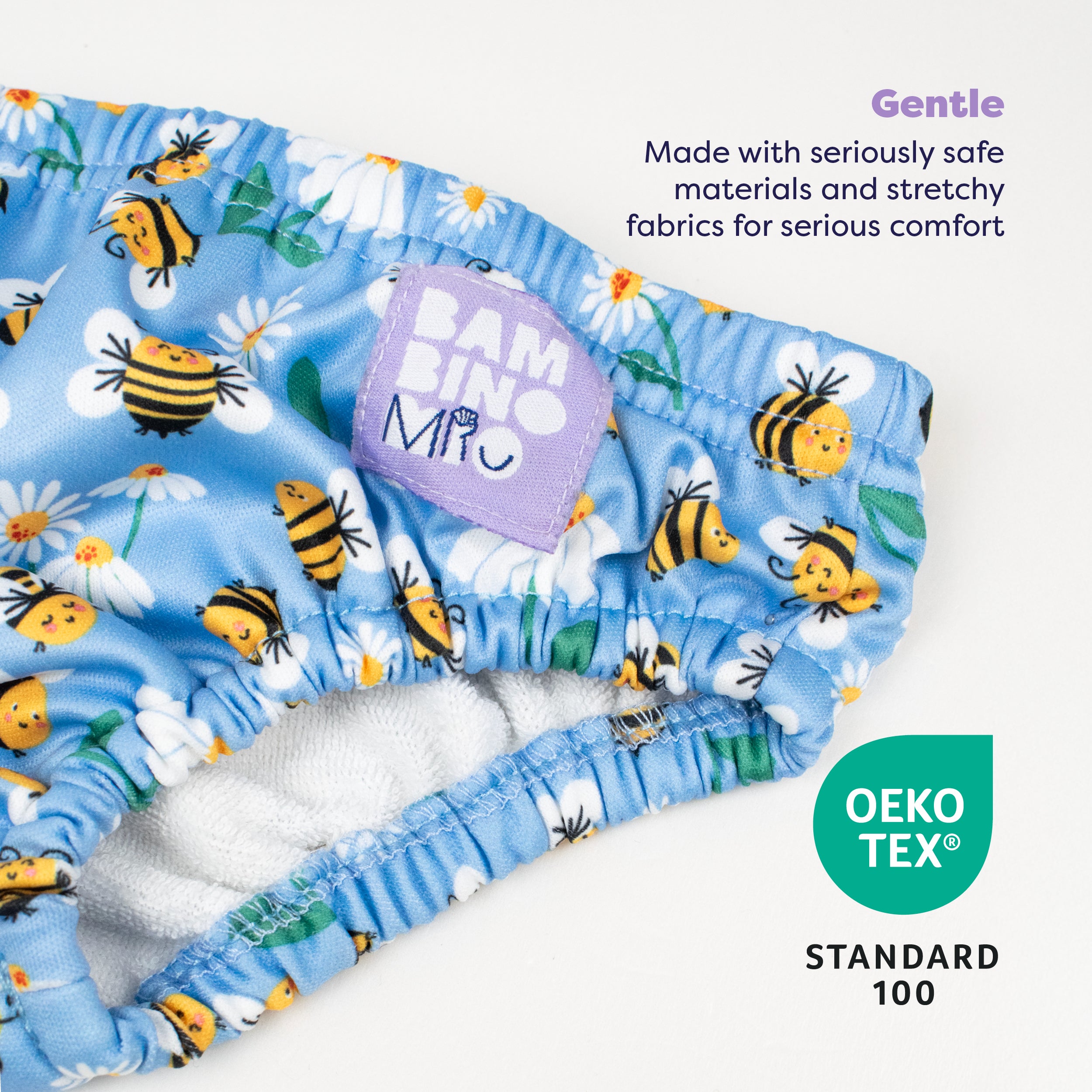 Reusable Swim Diaper in Busy Bees - Bambino Mio (EU)