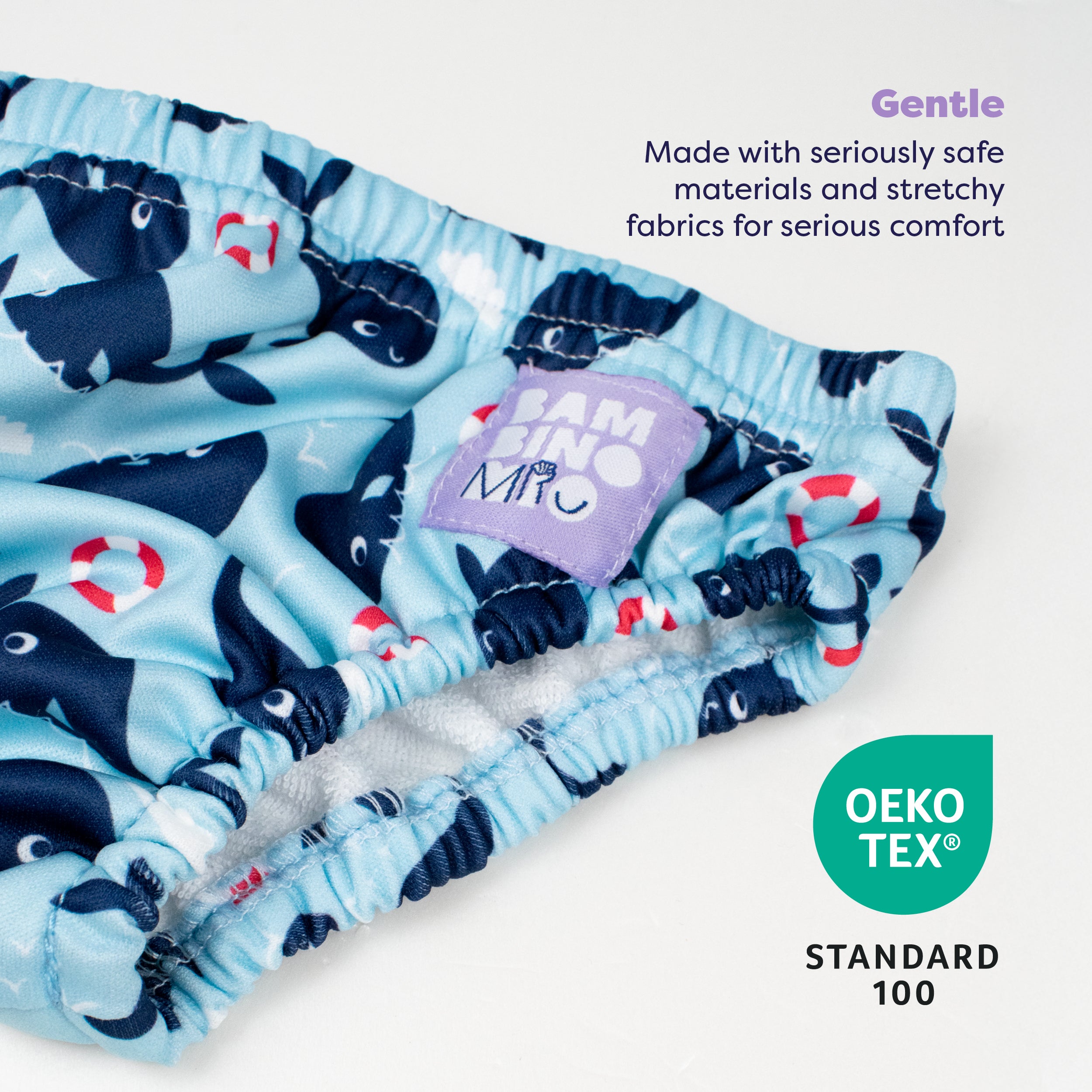 Reusable Swim Diaper in Whale Wharf - Bambino Mio (EU)