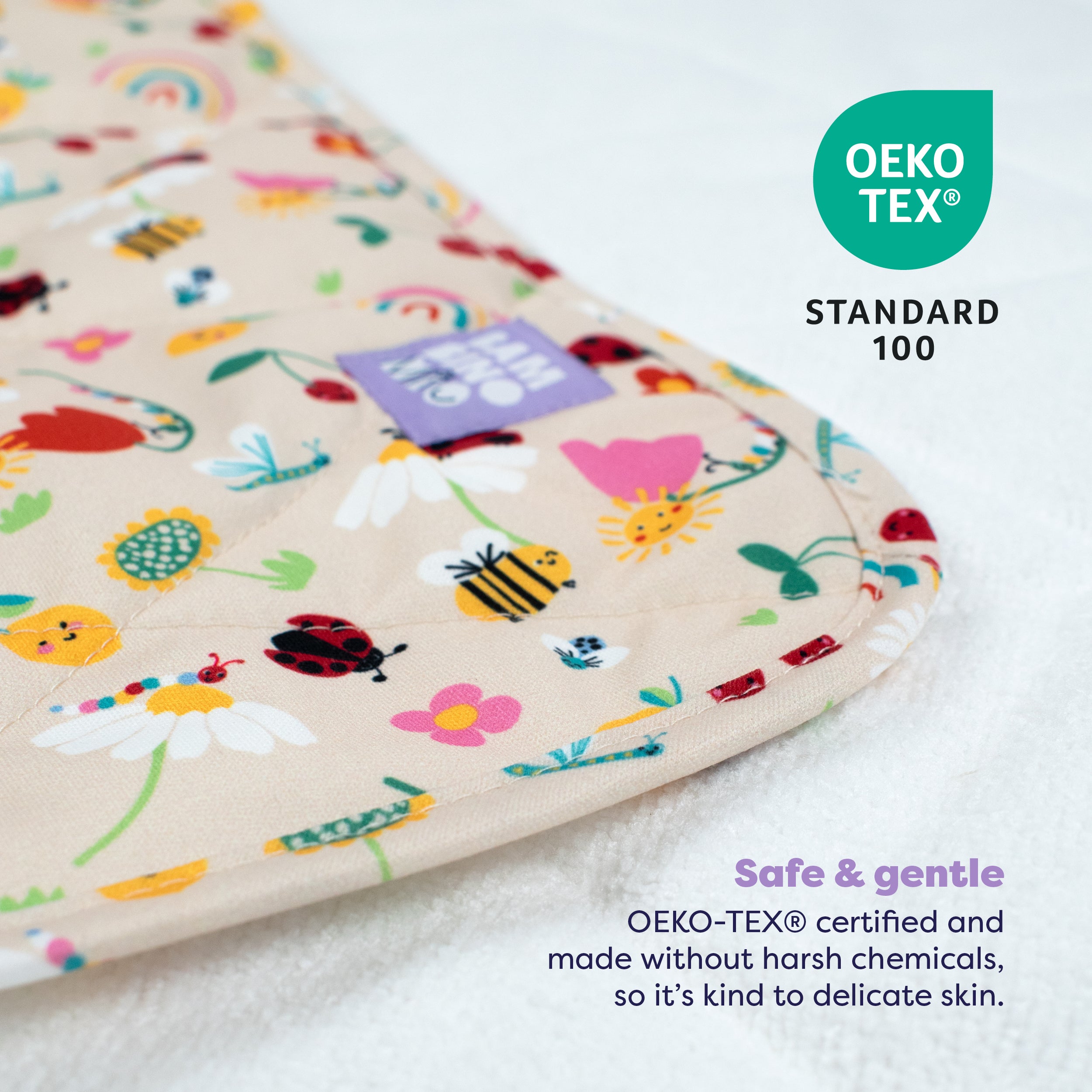 On-The-Move Baby Changing Mat in Sunshine Friends - Bambino Mio (EU)