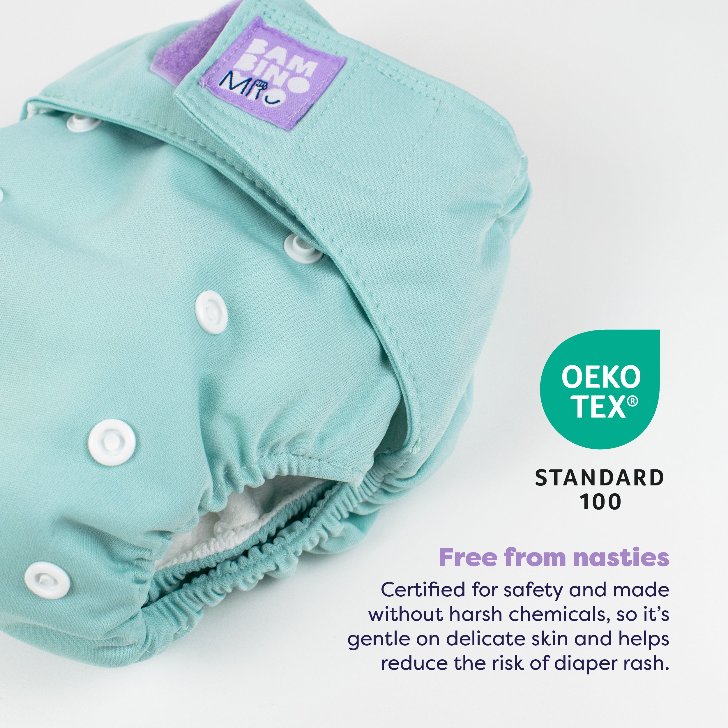 Revolutionary Reusable Diaper in Aqua - Bambino Mio (EU)