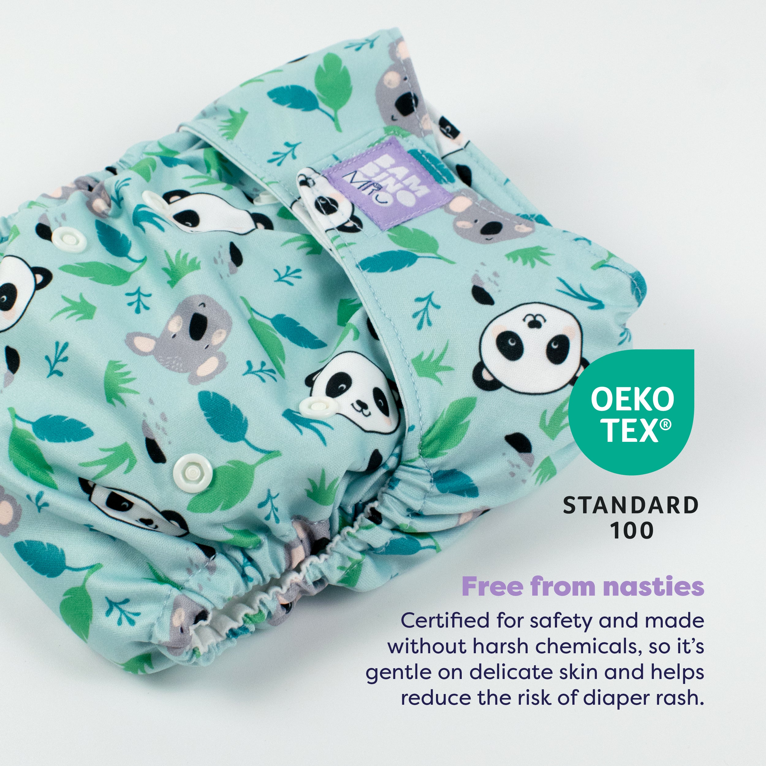 Miosolo All-In-One Reusable Diaper in Little Paws - Bambino Mio (EU)