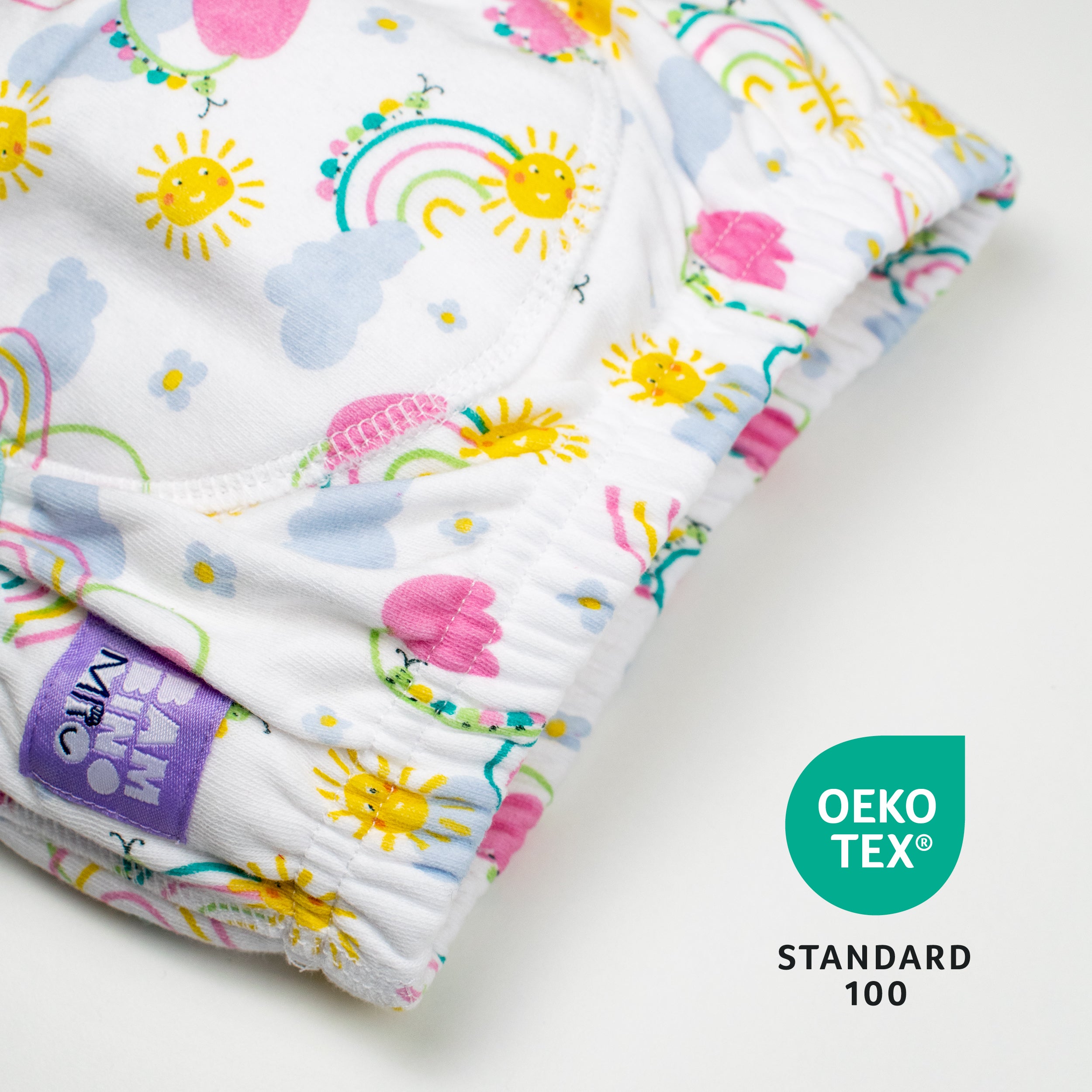 Reusable Potty Training Pants 3 Pack in Beary Blue Skies - New and Improved! - Bambino Mio (EU)