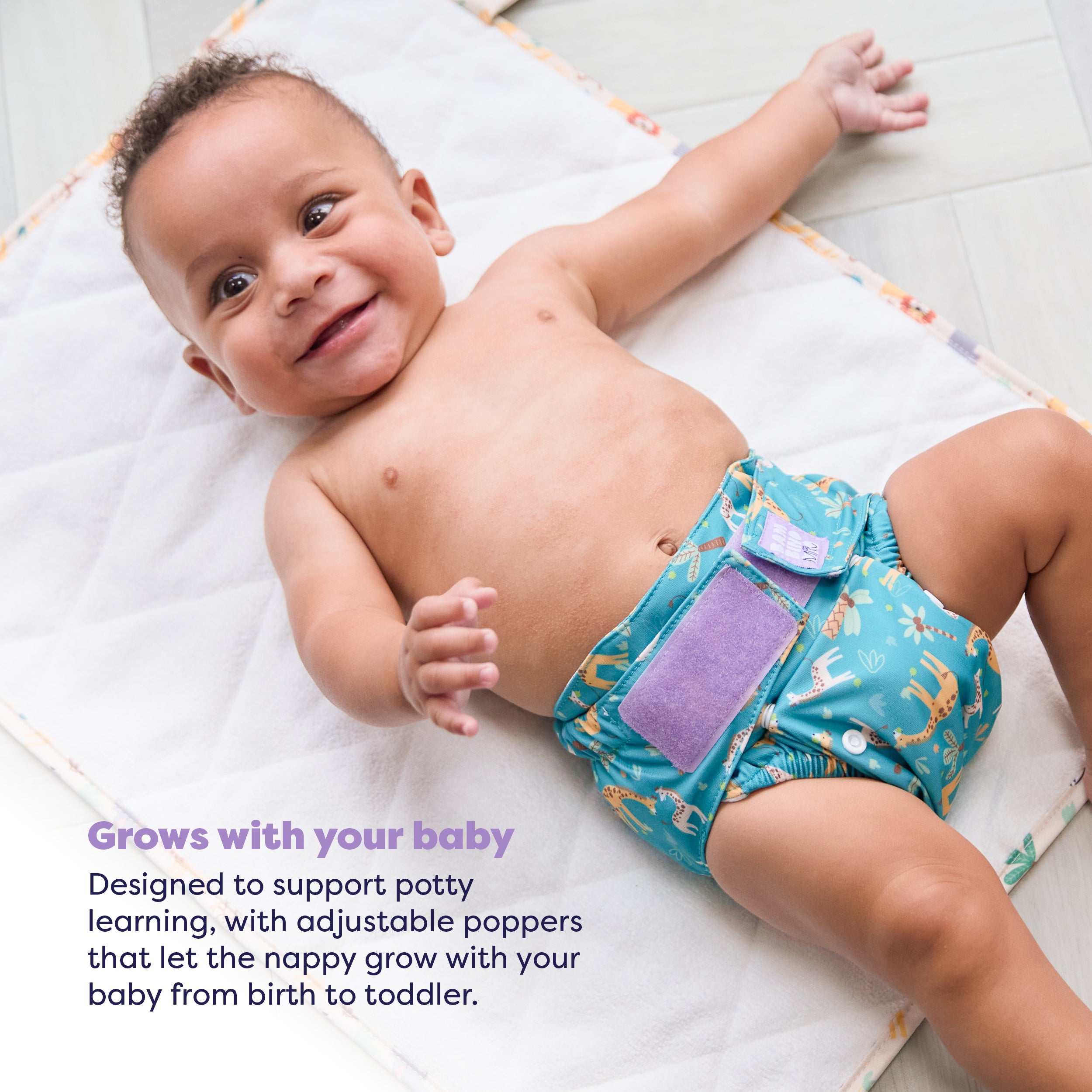 The Nighttime Reusable Diaper Bundle in Wild Life - Bambino Mio (EU)