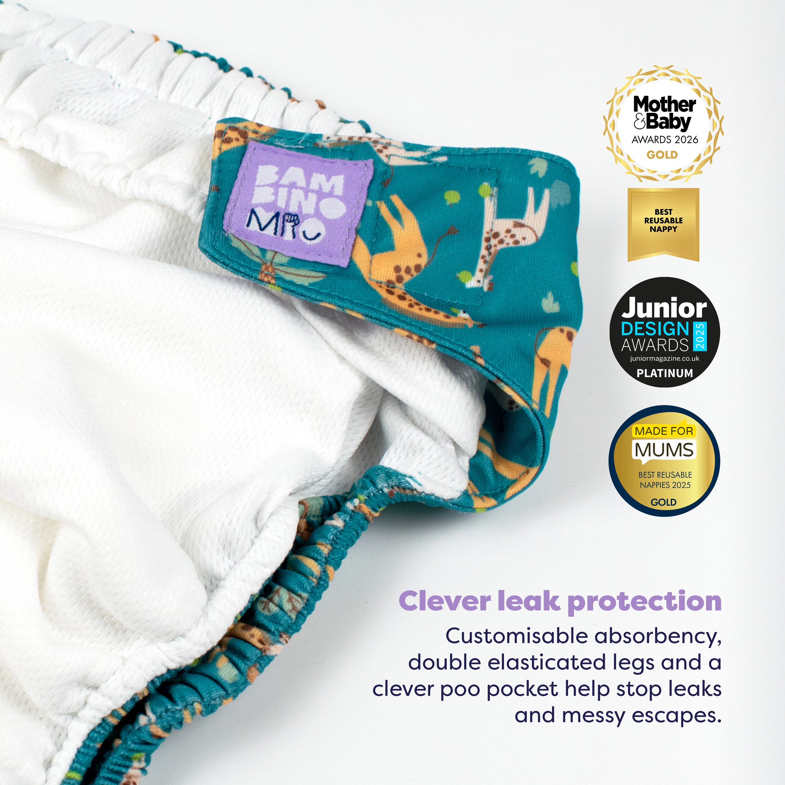 Revolutionary Reusable Diaper in Tall Tales - Bambino Mio (EU)