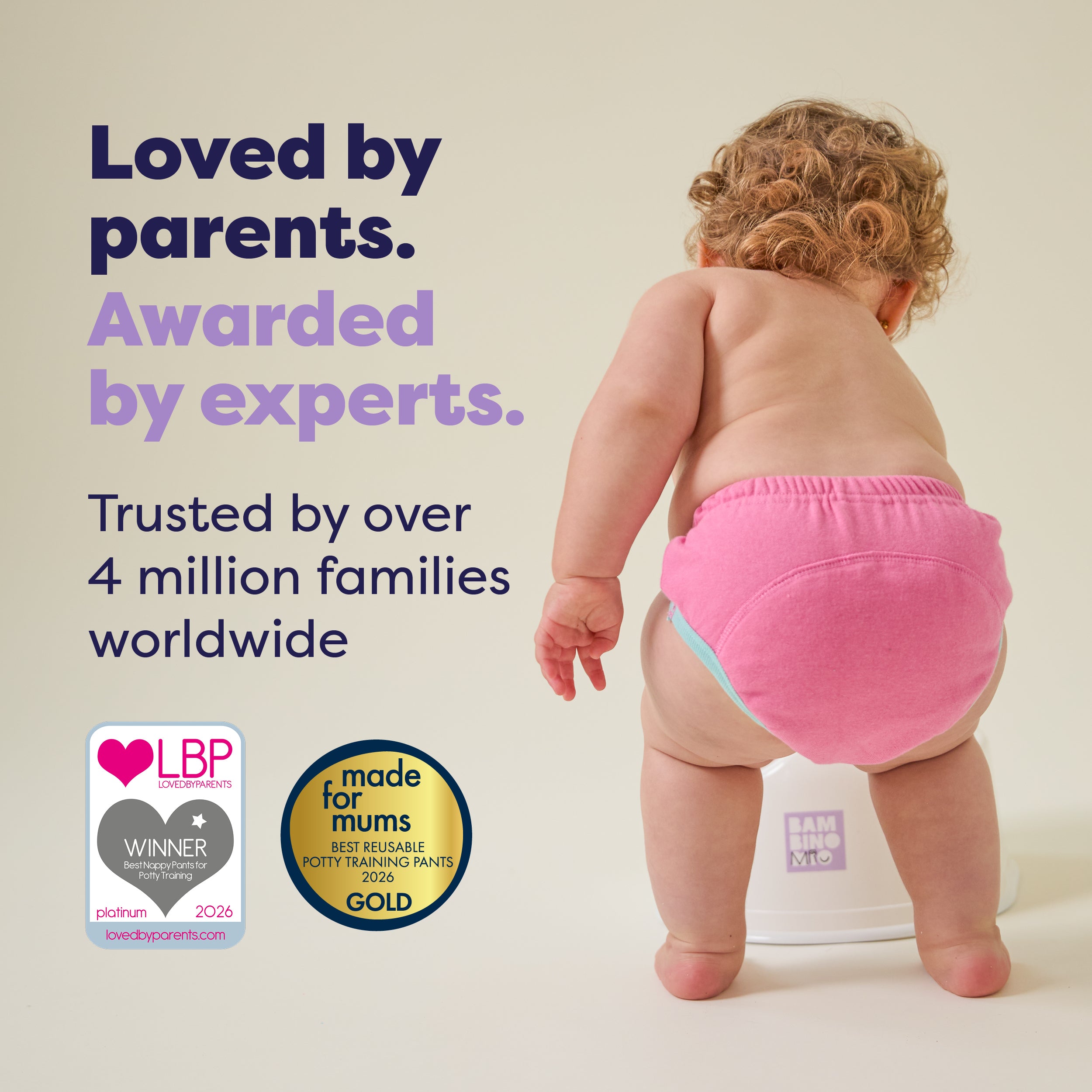 NEW: Reusable Potty Training Pants in Pink - Elite