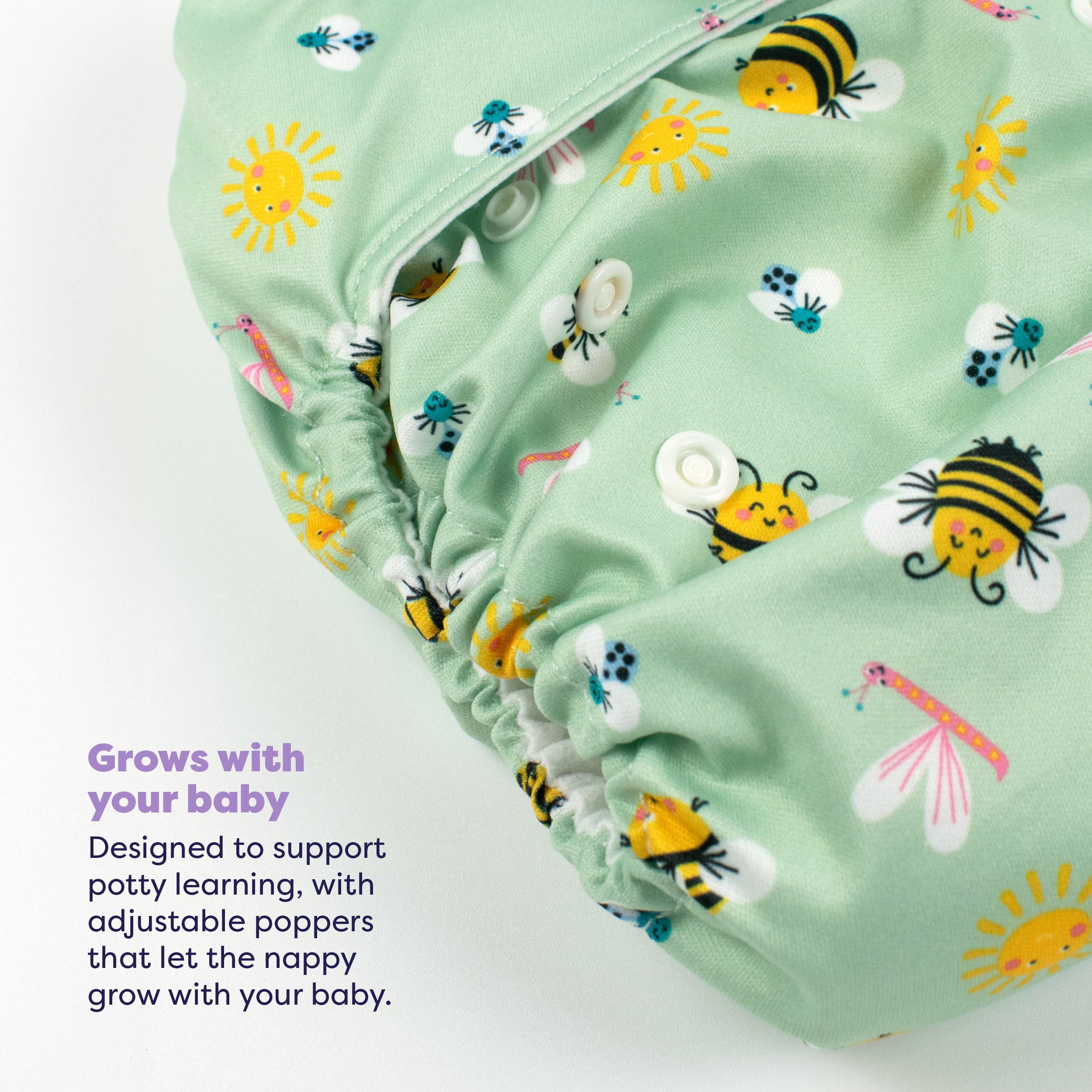 Miosolo All-In-One Reusable Diaper in Fly High