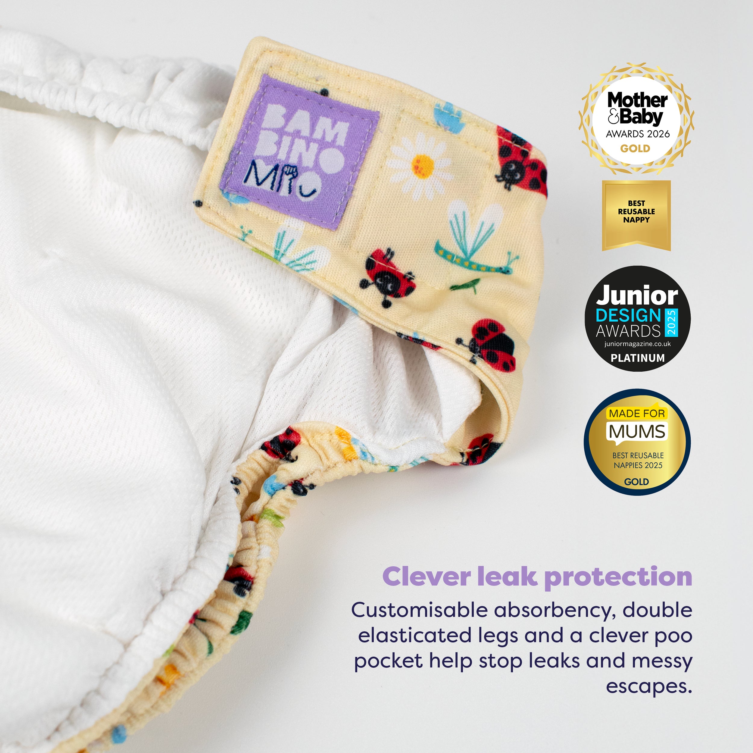Revolutionary Reusable Diaper in Flutter And Bloom - Bambino Mio (EU)