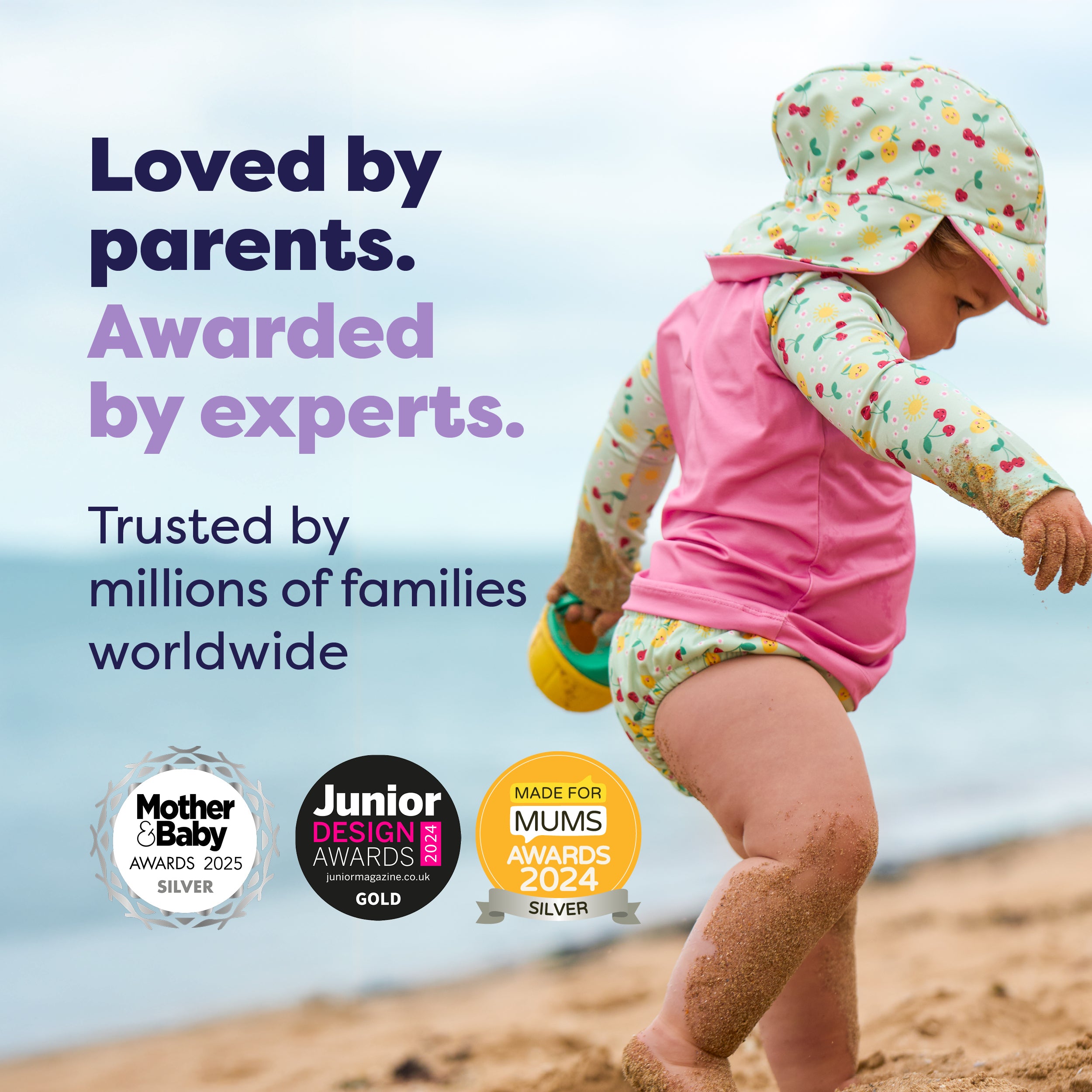 Reusable Swim Diaper in Juicy Fruit