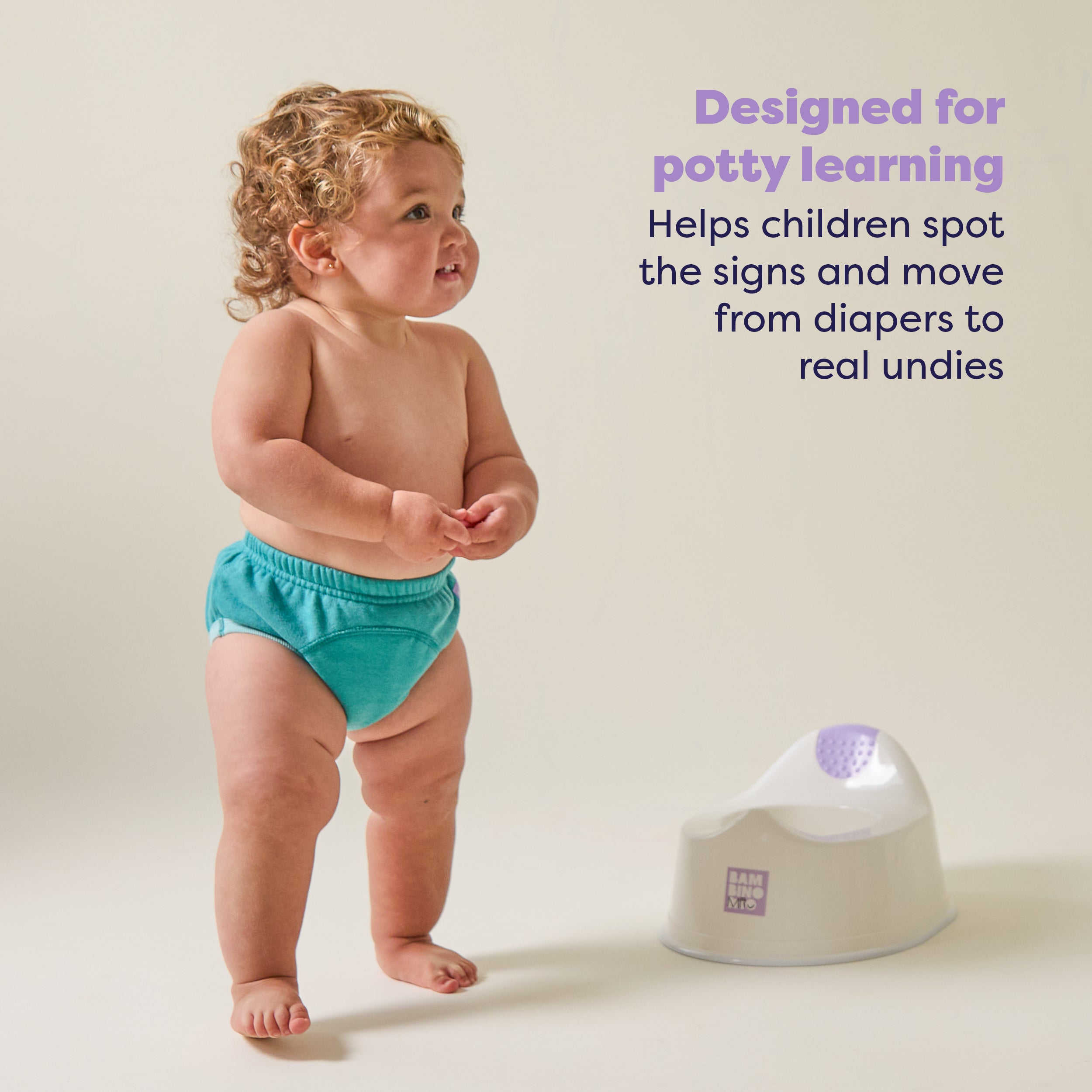 Reusable Potty Training Pants in Teal - New and Improved! - Bambino Mio (EU)