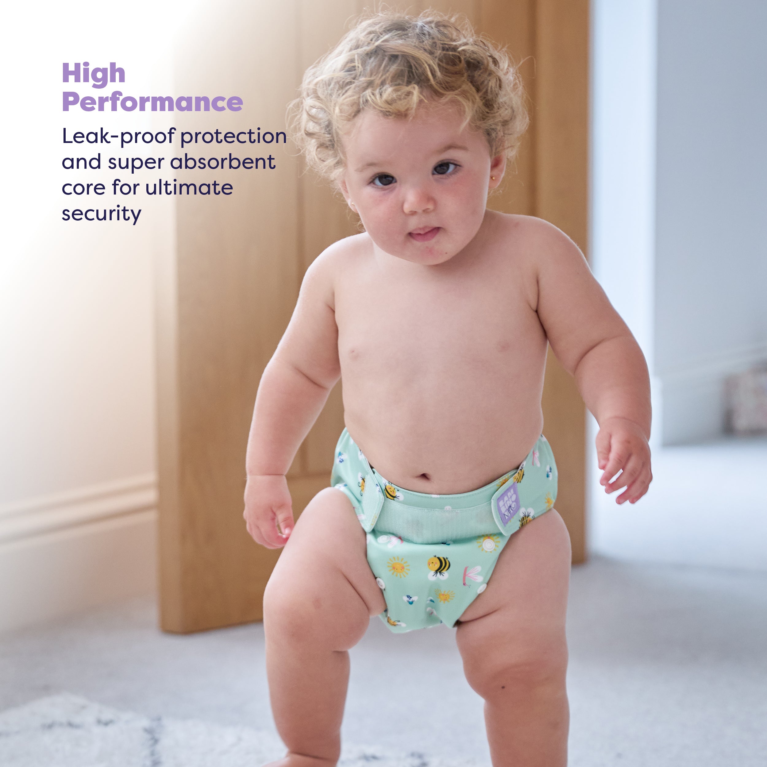 Miosolo All-In-One Reusable Diaper in Fly High