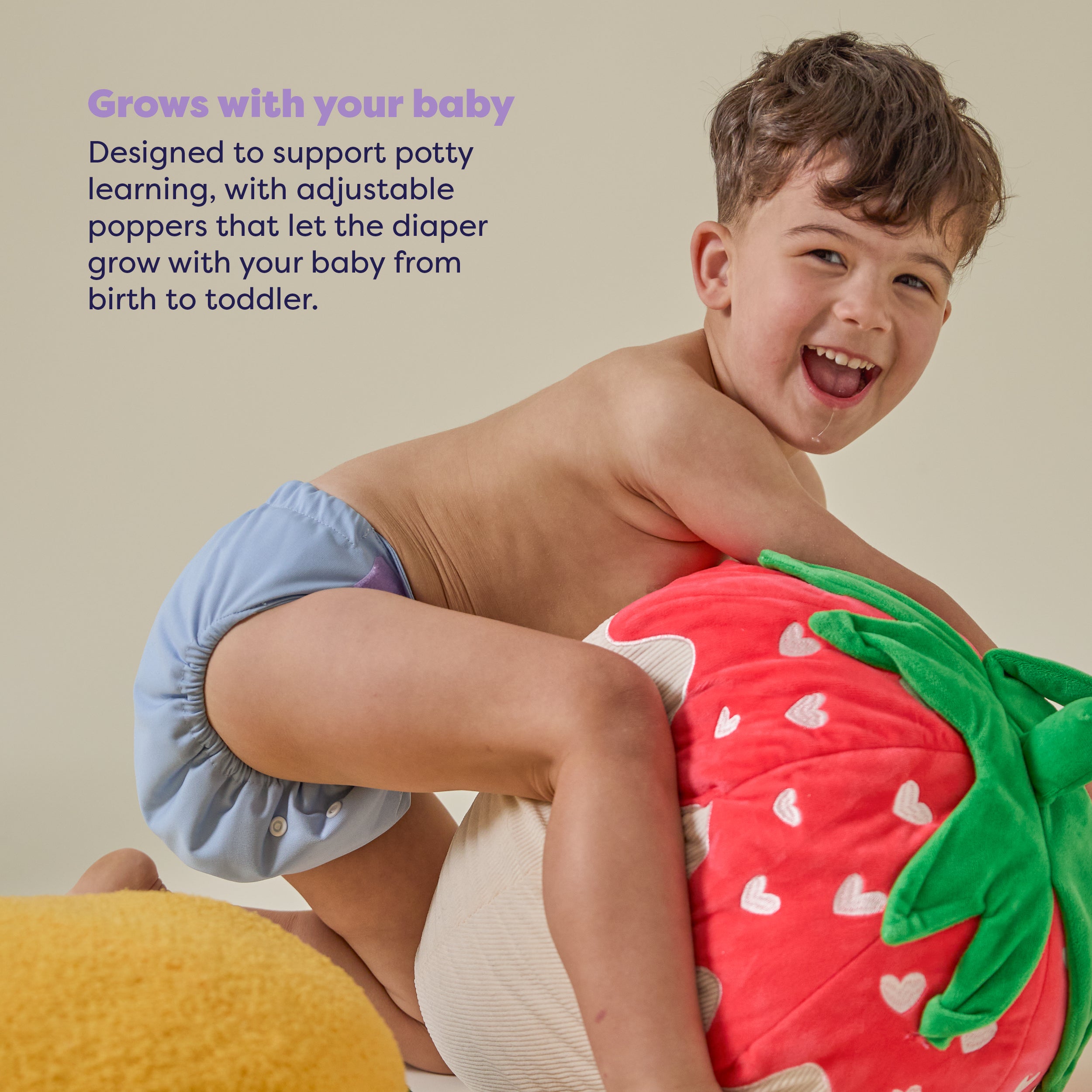 Revolutionary Reusable Diaper in Blue - Bambino Mio (EU)