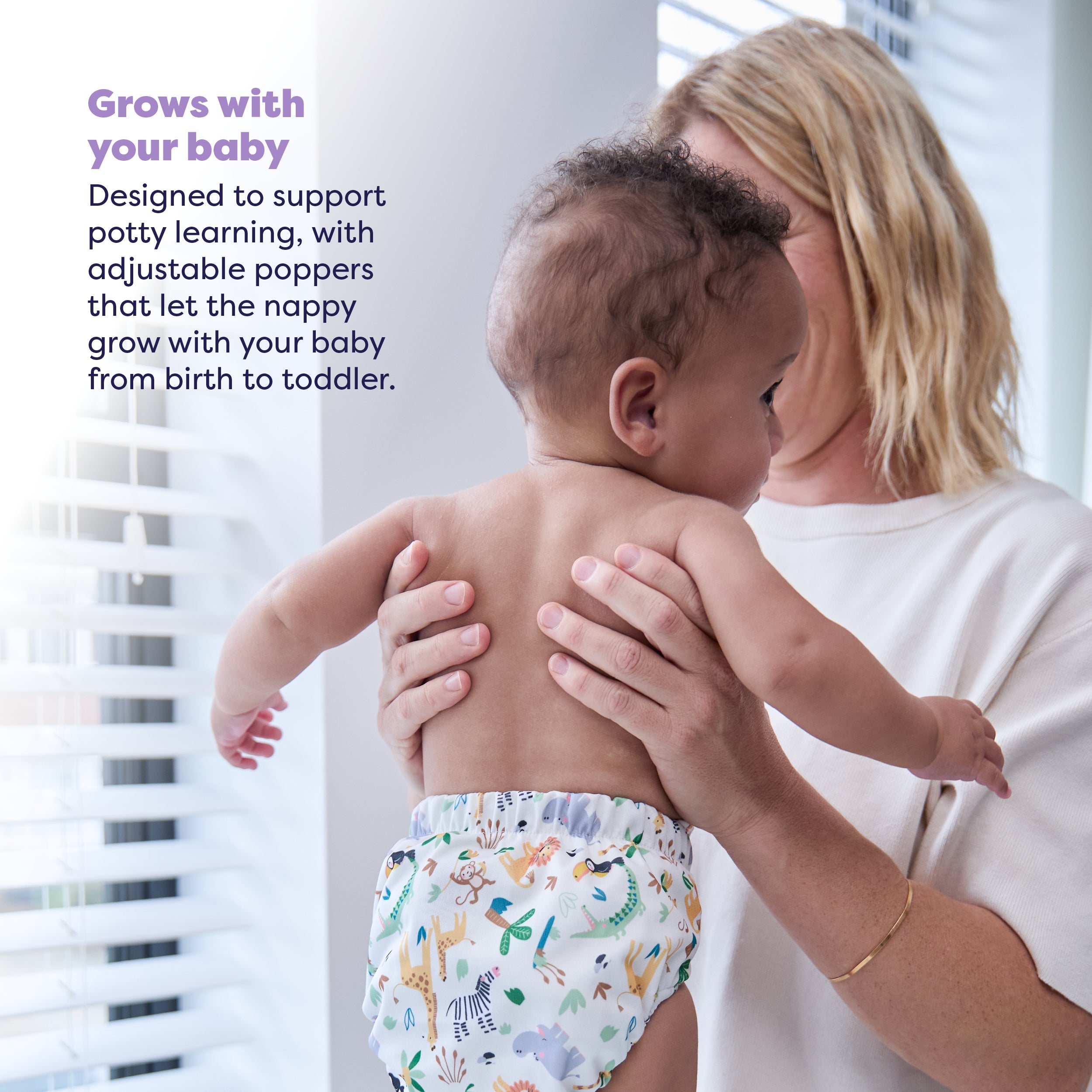 Revolutionary Reusable Diaper in Safari Squad - Bambino Mio (EU)