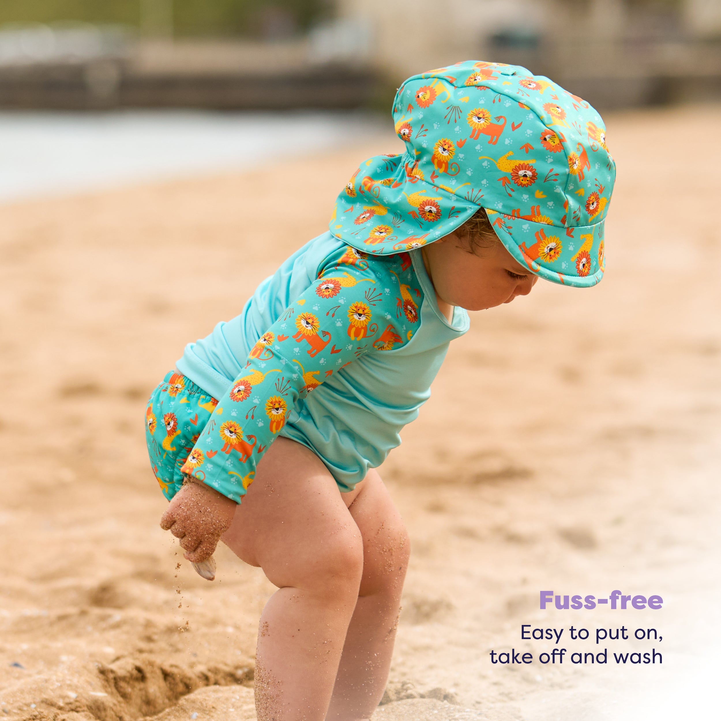 3-Piece Baby Swim Set in Cool Cats