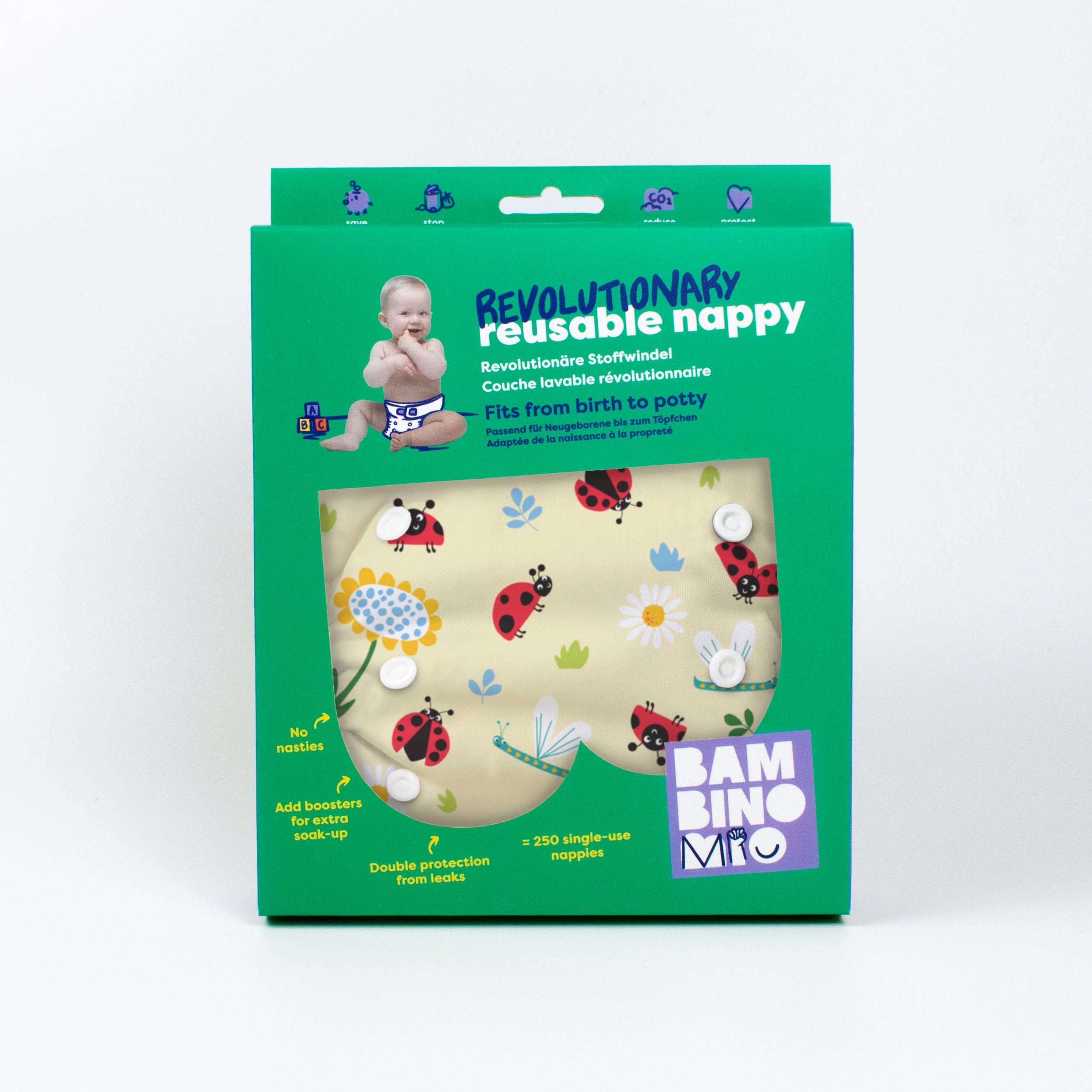 Revolutionary Reusable Diaper in Flutter And Bloom - Bambino Mio (EU)
