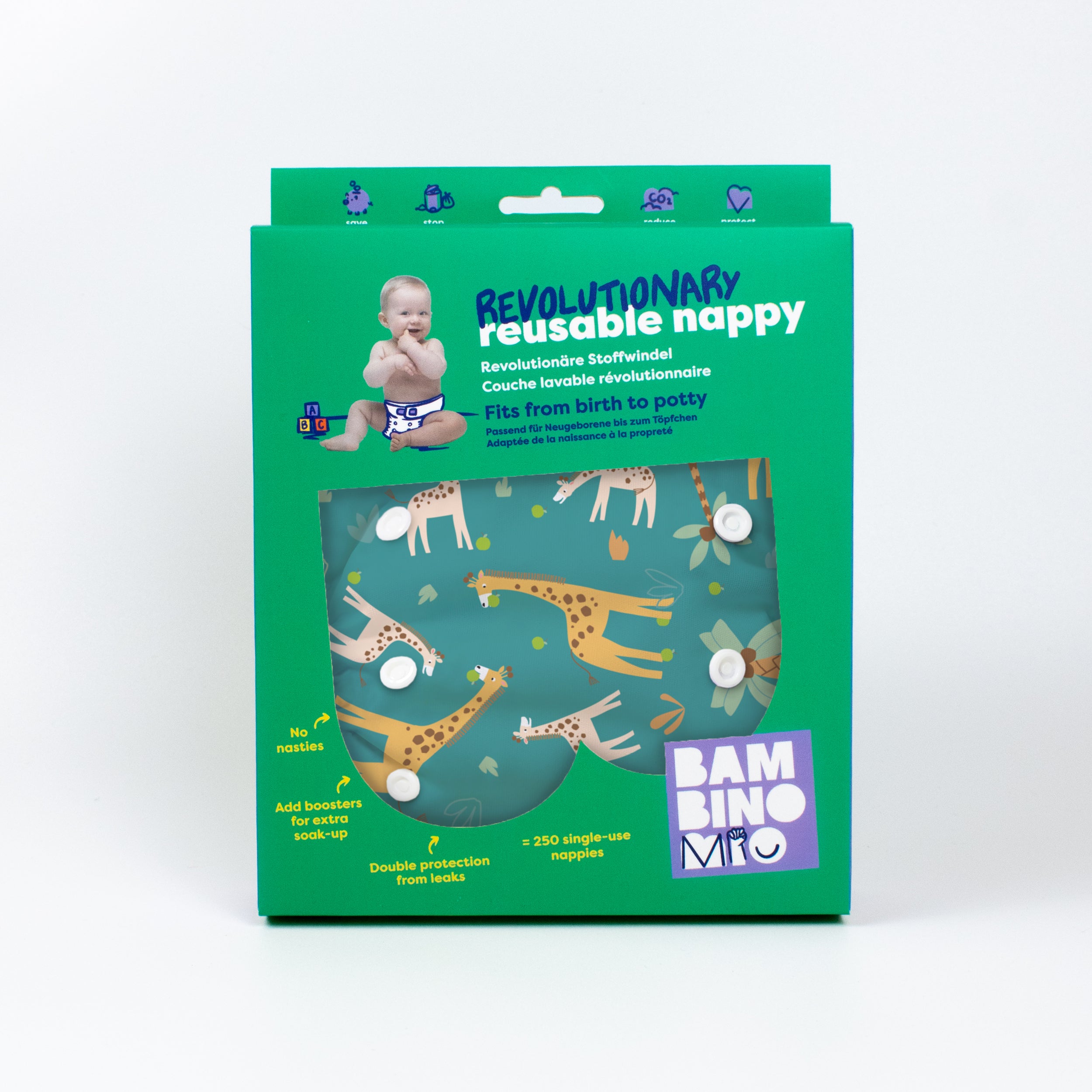 Revolutionary Reusable Diaper in Tall Tales - Bambino Mio (EU)