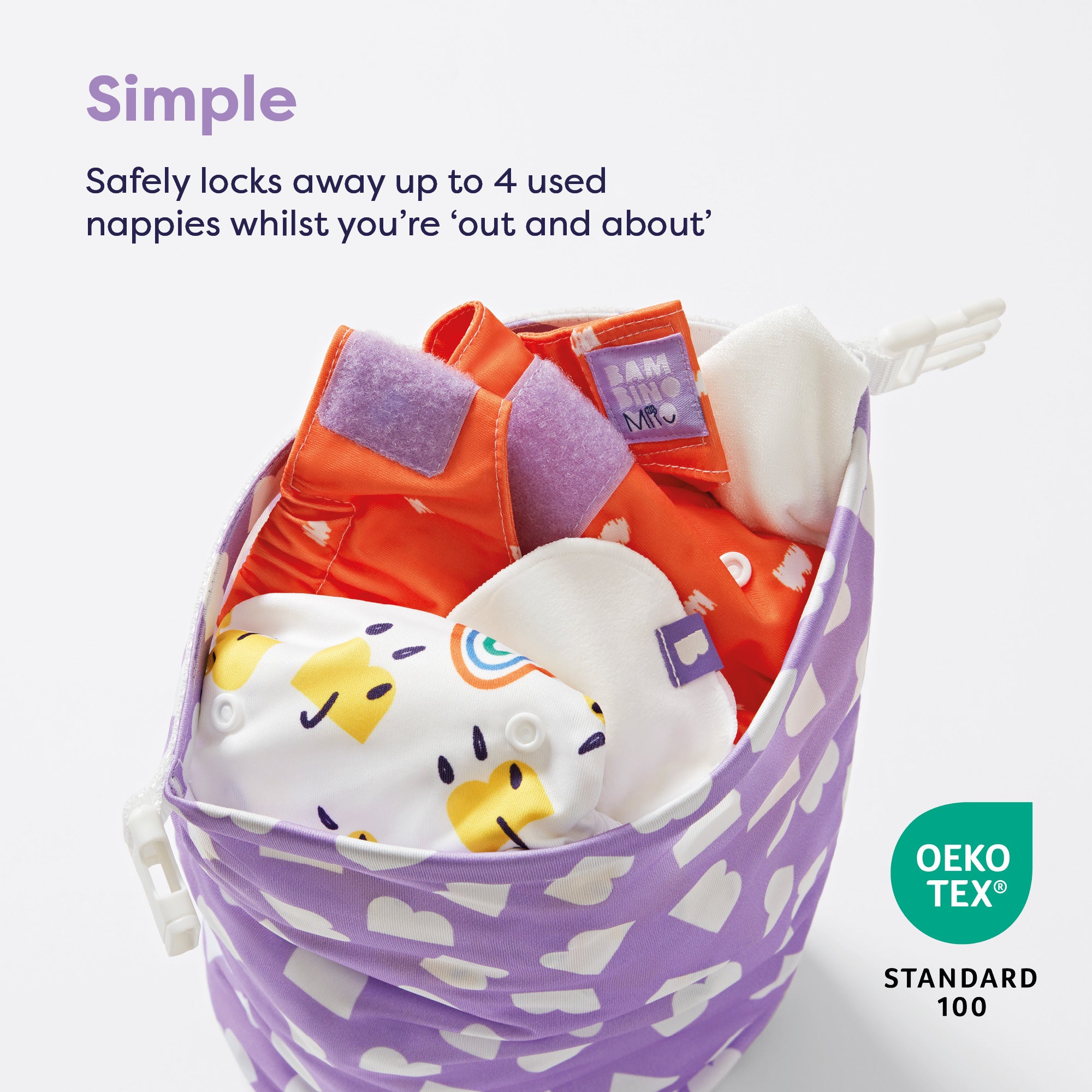 Out & About Wet Diaper Bag in Cloud Nine - Bambino Mio (EU)