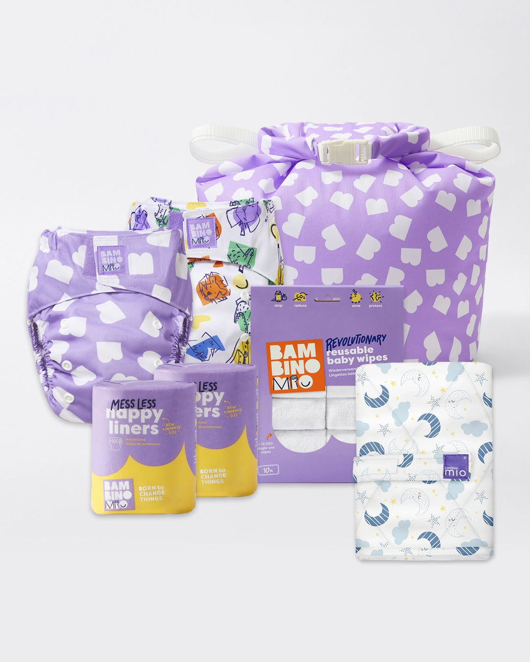 Reusable Diaper Bundle (Newborn to toddler) - Mix - Bambino Mio (EU)