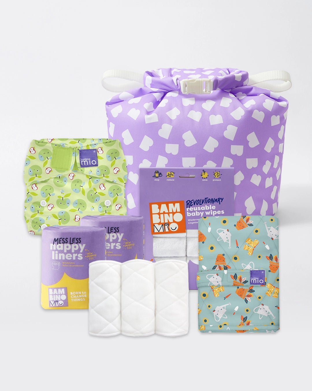 Reusable Diaper Bundle (3 months to toddler) - Mix - Bambino Mio (EU)
