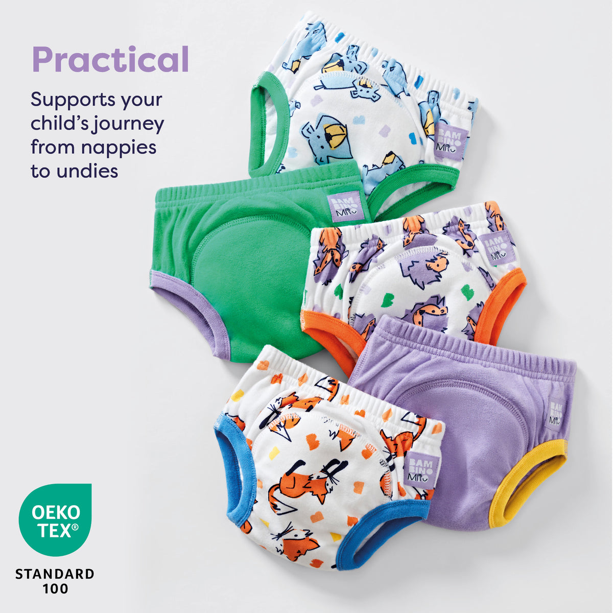 Bambino Mio, trainingsbroek voor potten 3 jaar Dino