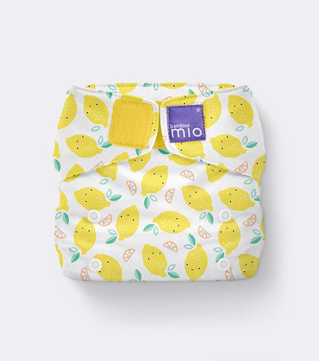 The Miosolo Classic Reusable Diaper in Lemon Drop - Bambino Mio (EU)