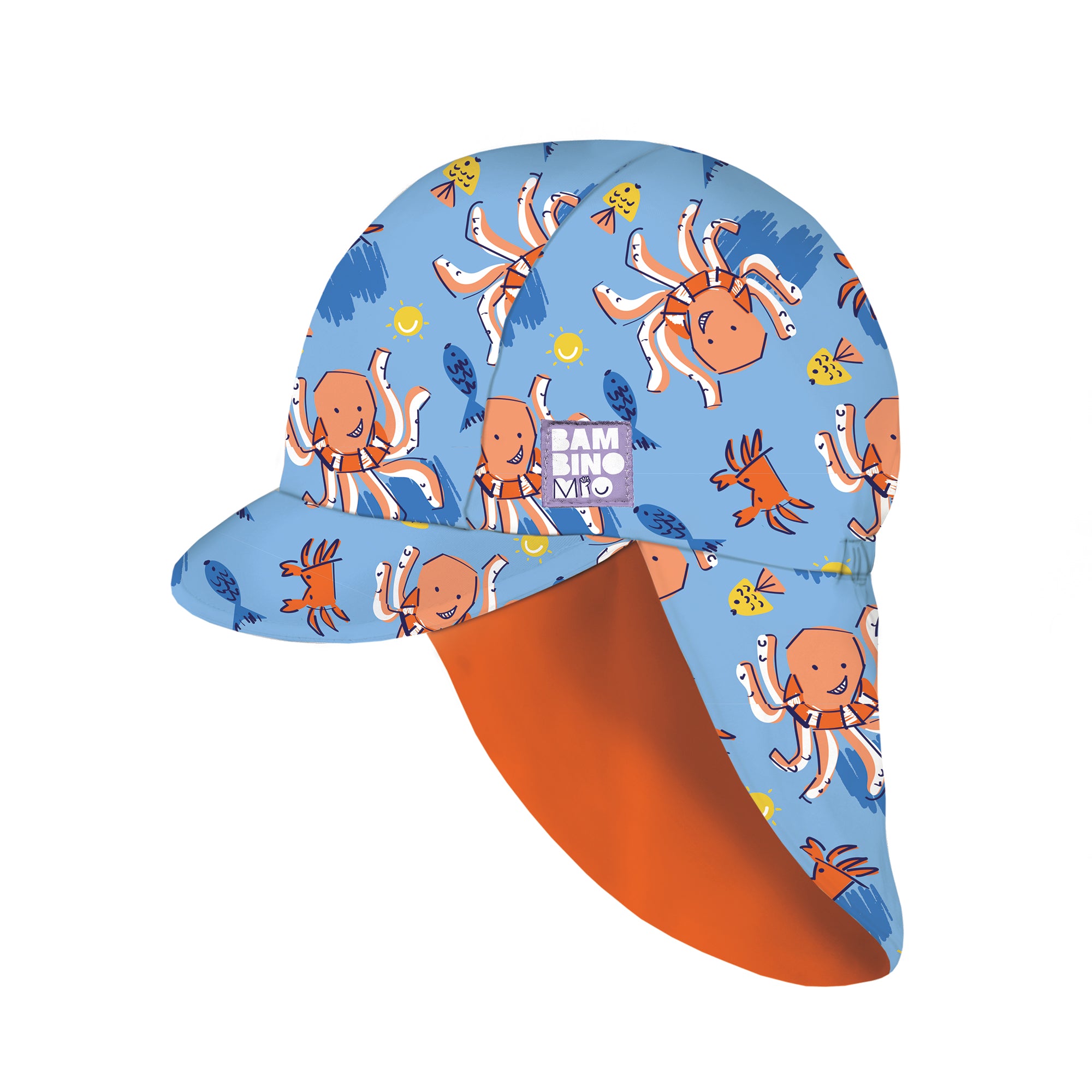UPF 40+ Reversible Swim Hat for Babies and Toddlers in Wave Patrol - Bambino Mio (EU)