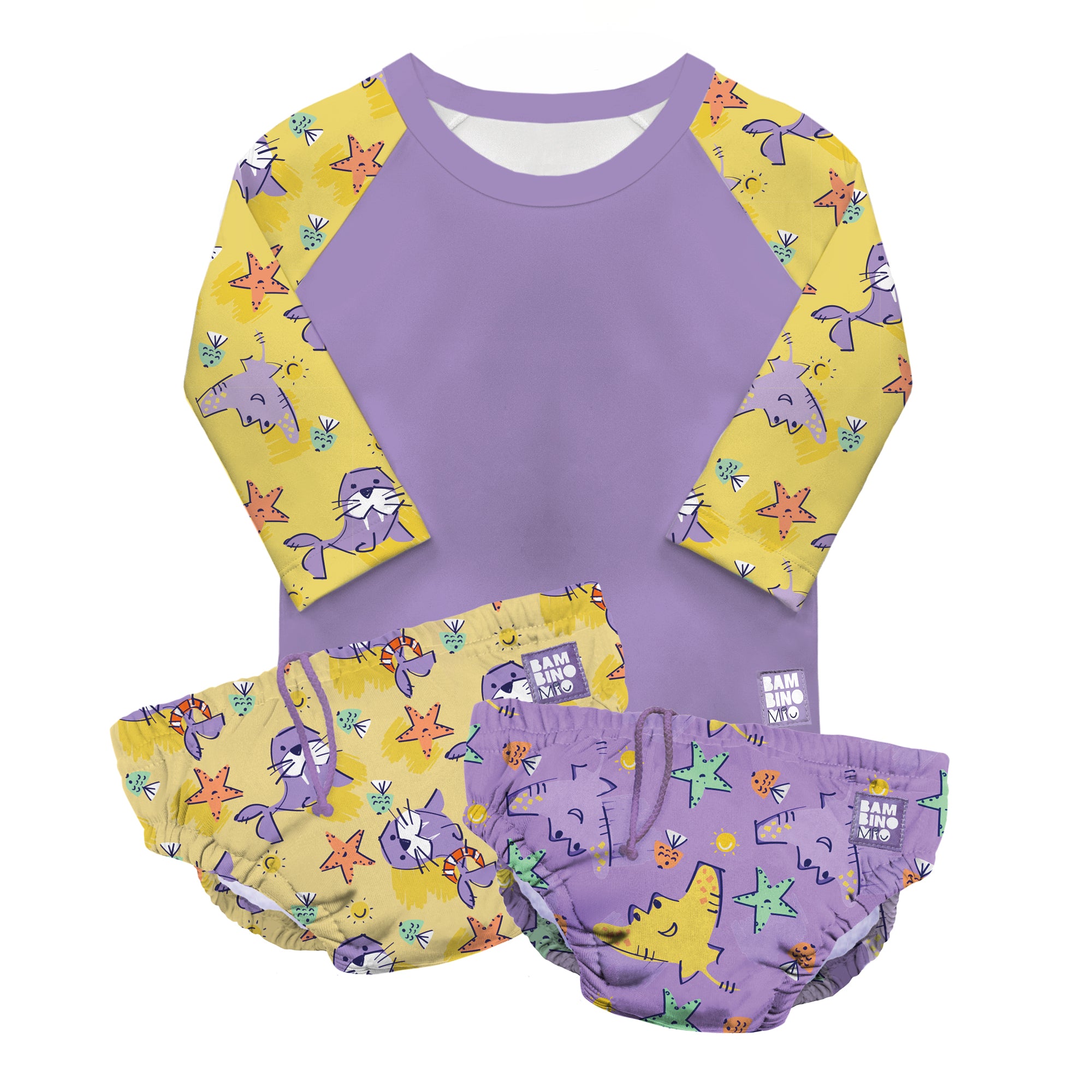 Reusable Swim Ready 3 Piece Set in Sand Squad - Bambino Mio (EU)