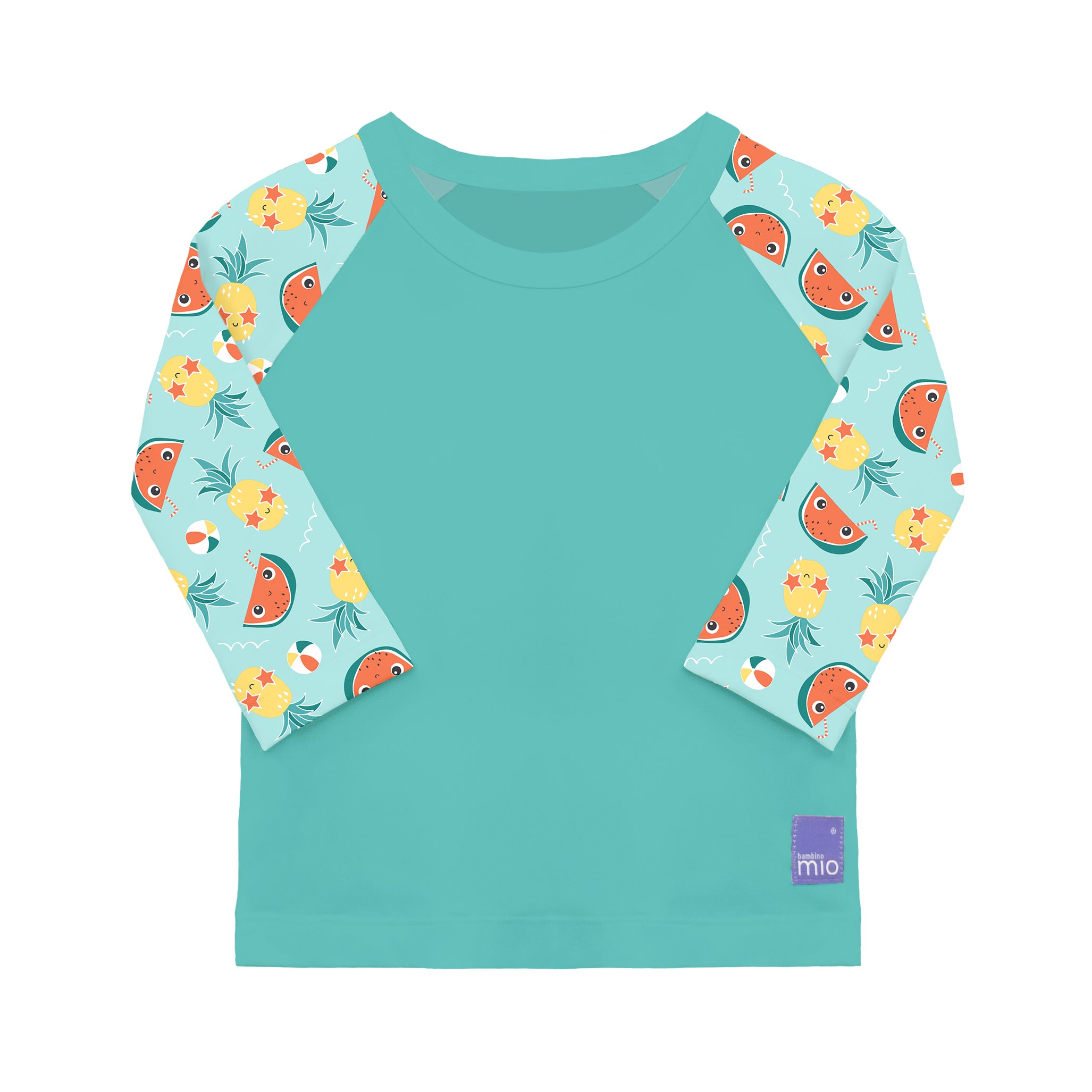 UPF 40+ Soft and Gentle Protective Swim Rash Vest in Tropical - Bambino Mio (EU)
