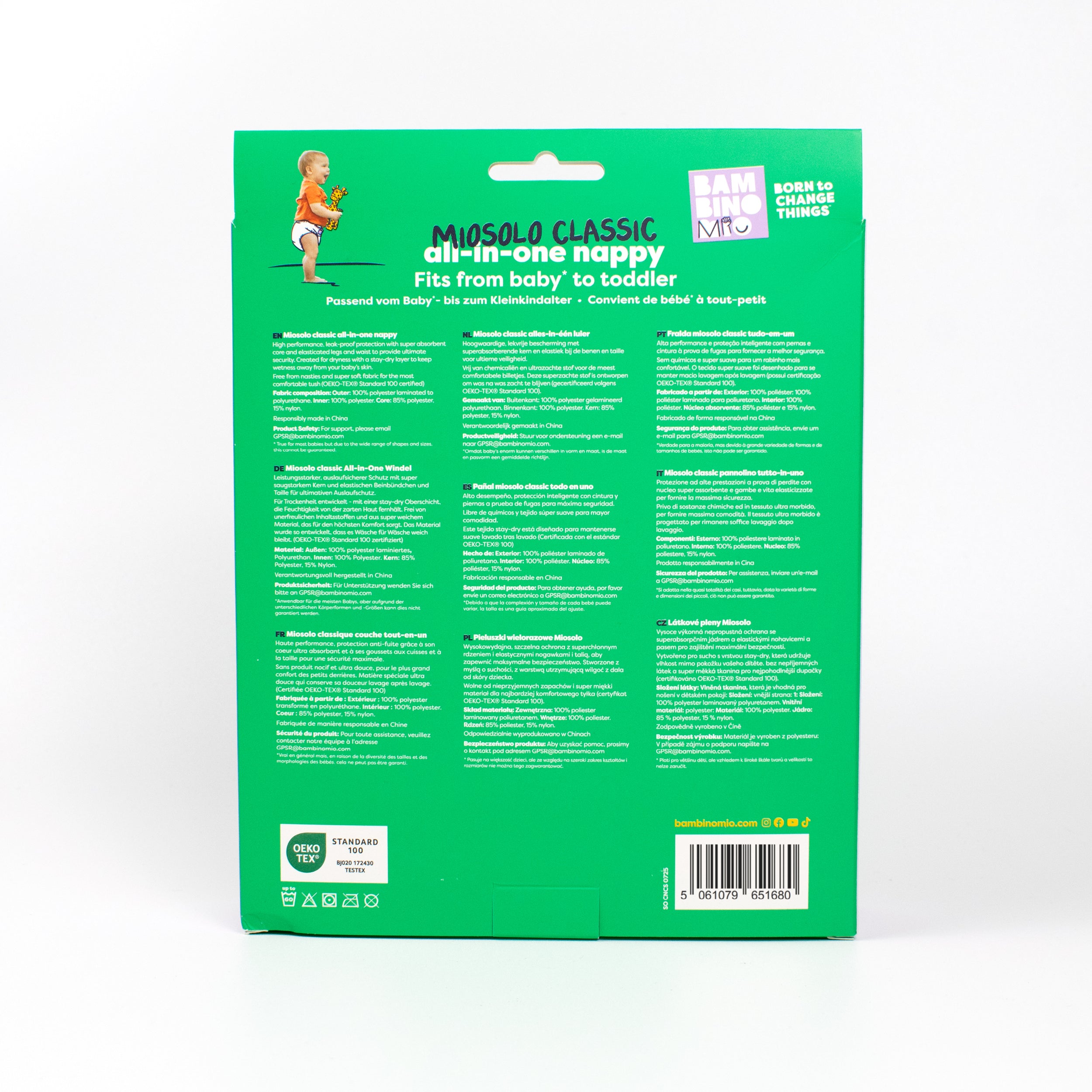 Miosolo All-In-One Reusable Diaper in Tall Tales - Bambino Mio (EU)