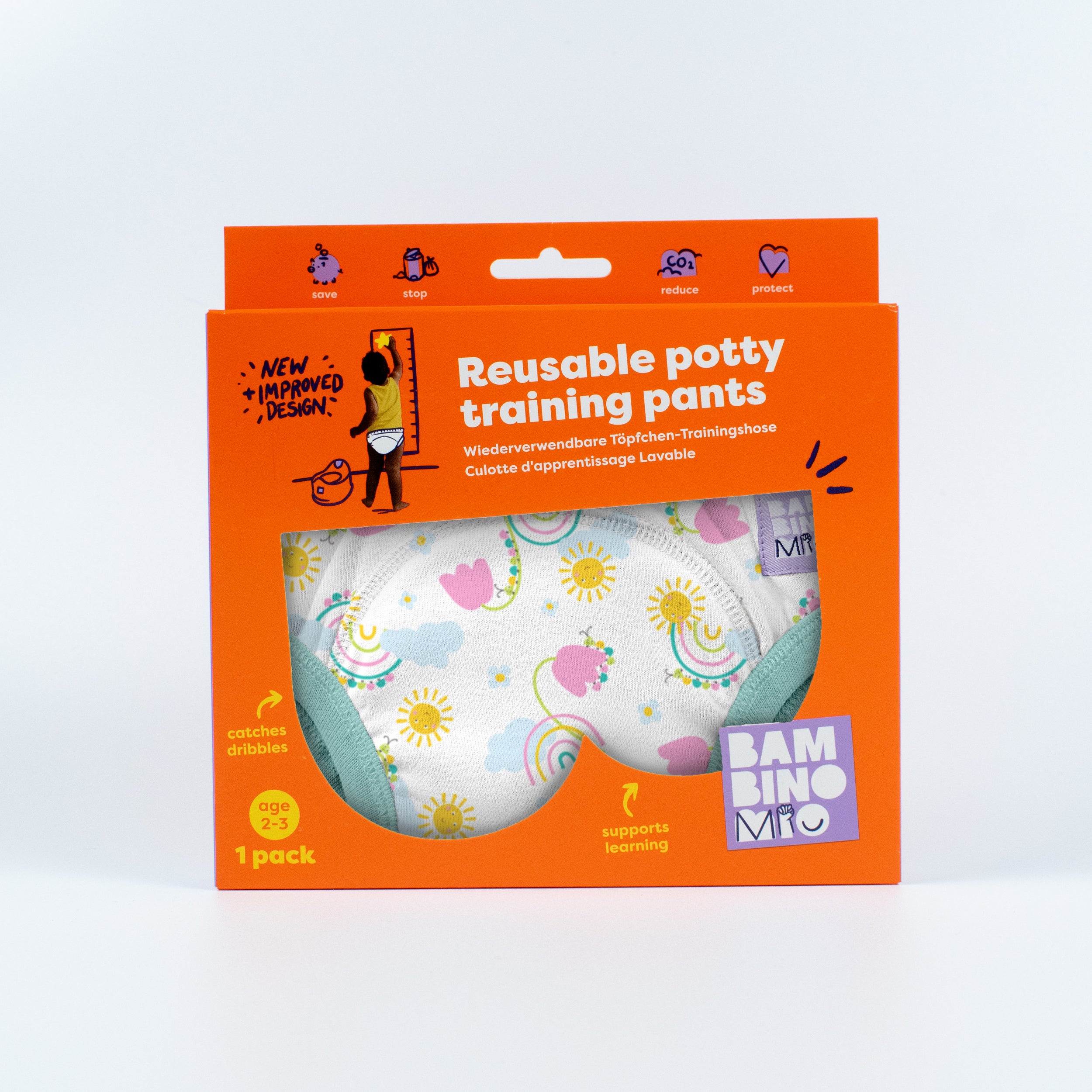 NEW: Reusable Potty Training Pants in Happy Days - Elite - Bambino Mio (EU)