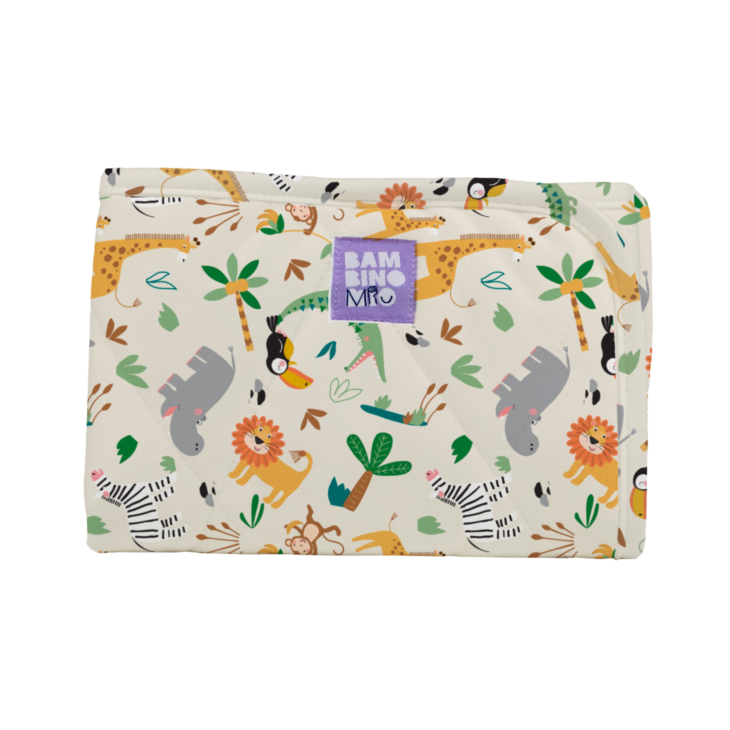 On-The-Move Baby Changing Mat in Safari Squad - Bambino Mio (EU)