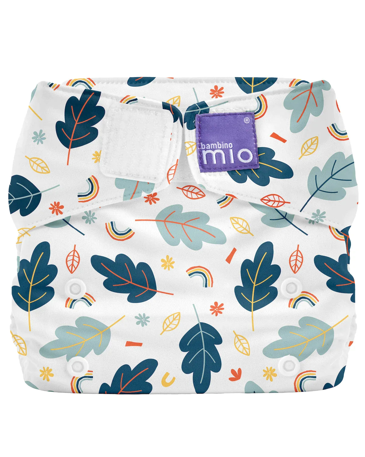 The Miosolo Classic Reusable Diaper in Little Leaves - Bambino Mio (EU)