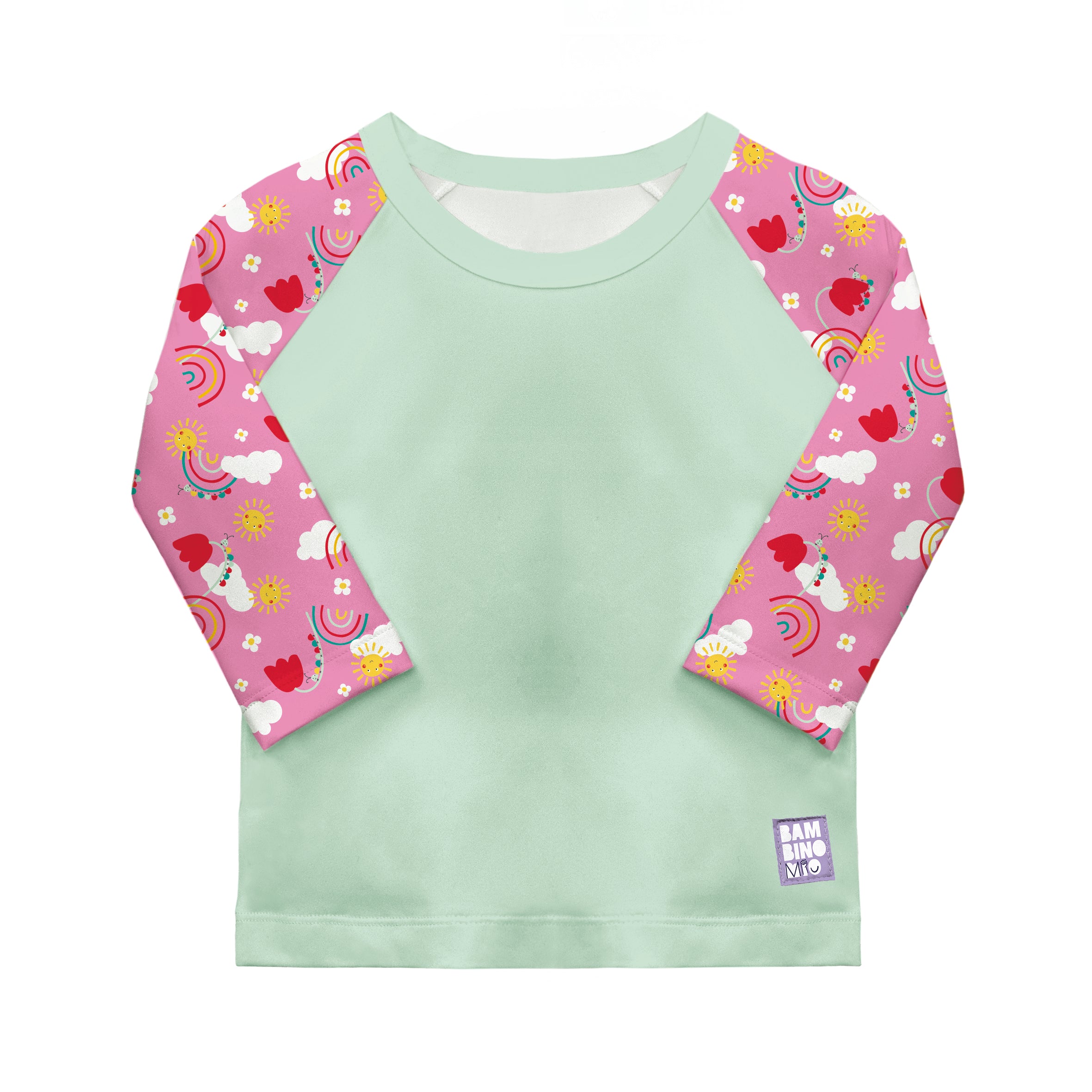 UPF 40+ Soft and Gentle Protective Beach Rash Vest in Happy Days - Bambino Mio (EU)