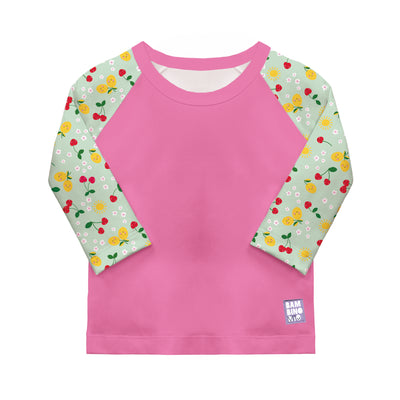 UPF 40+ Soft and Gentle Protective Beach Rash Vest in Juicy Fruit - Bambino Mio (EU)
