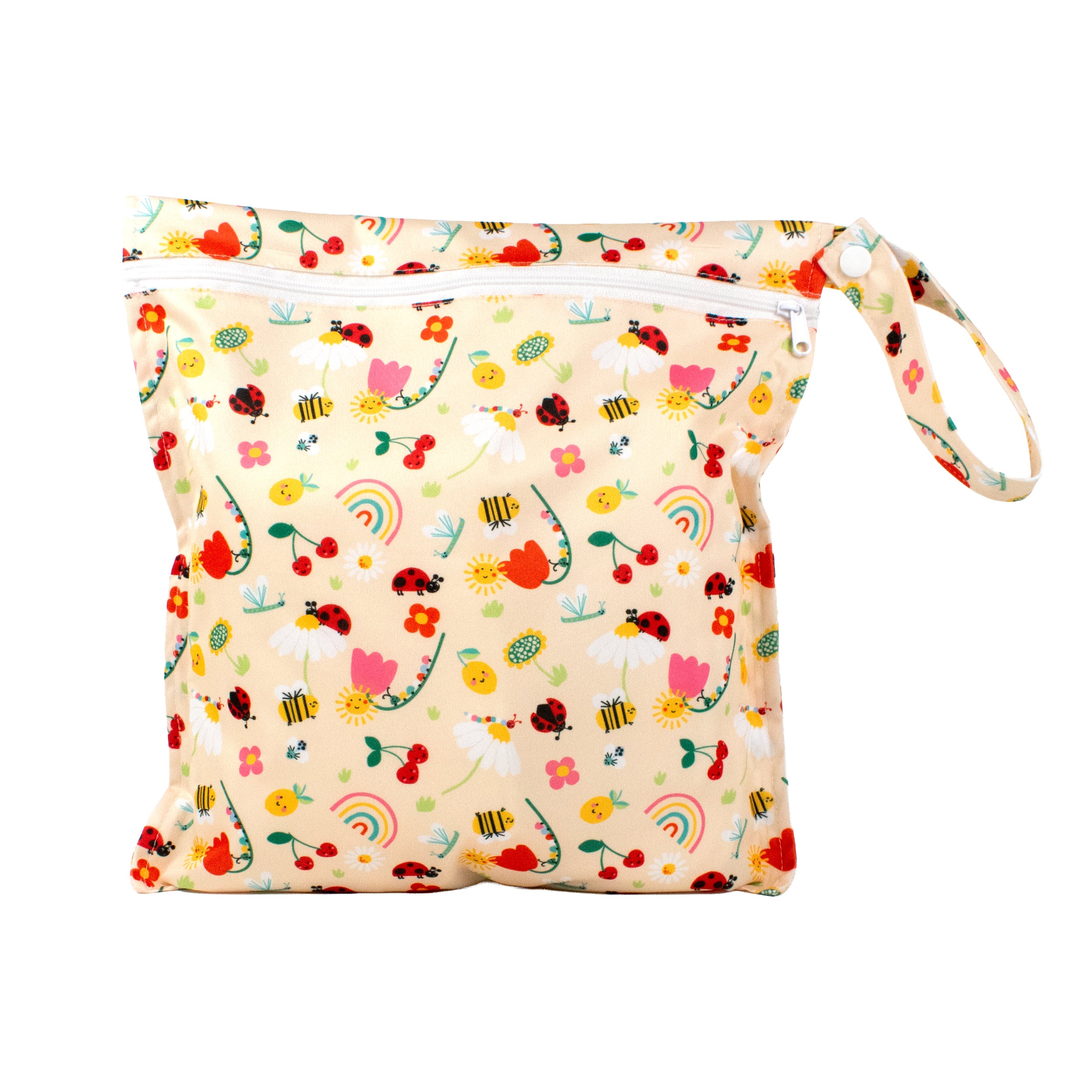 Out and About Waterproof Wet Diaper Bag in Sunshine Friends - Bambino Mio (EU)