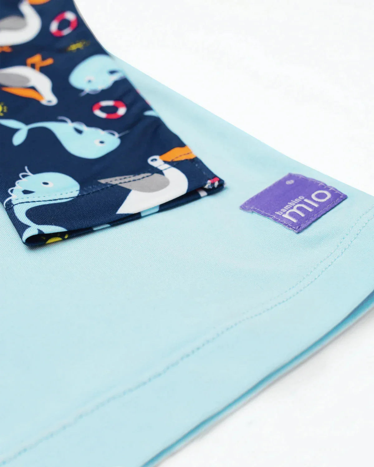 UPF 40+ Soft and Gentle Protective Swim Rash Vest in Nautical - Bambino Mio (EU)