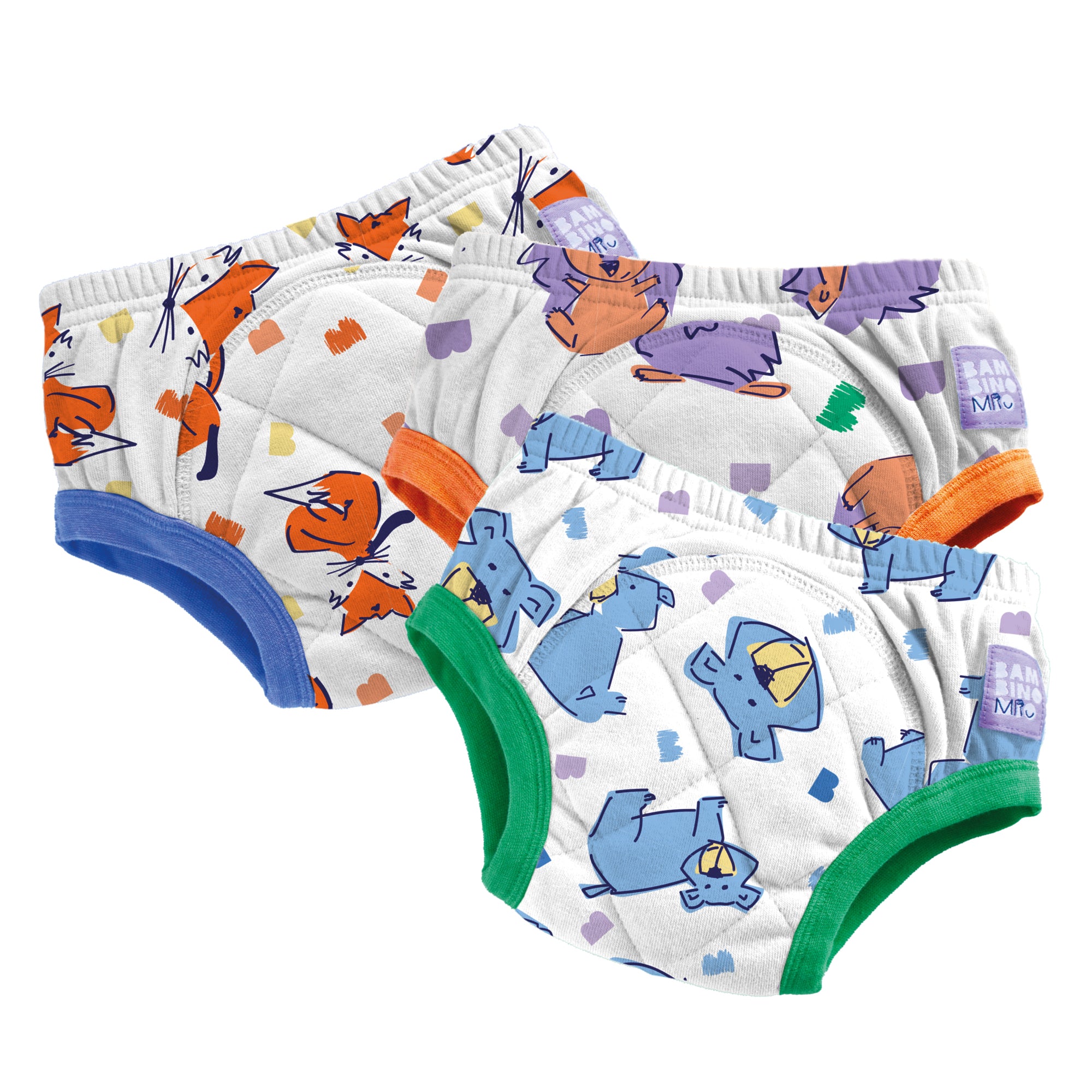 5 Pack Reusable Potty Training Pants in Mix Sky - Bambino Mio (EU)