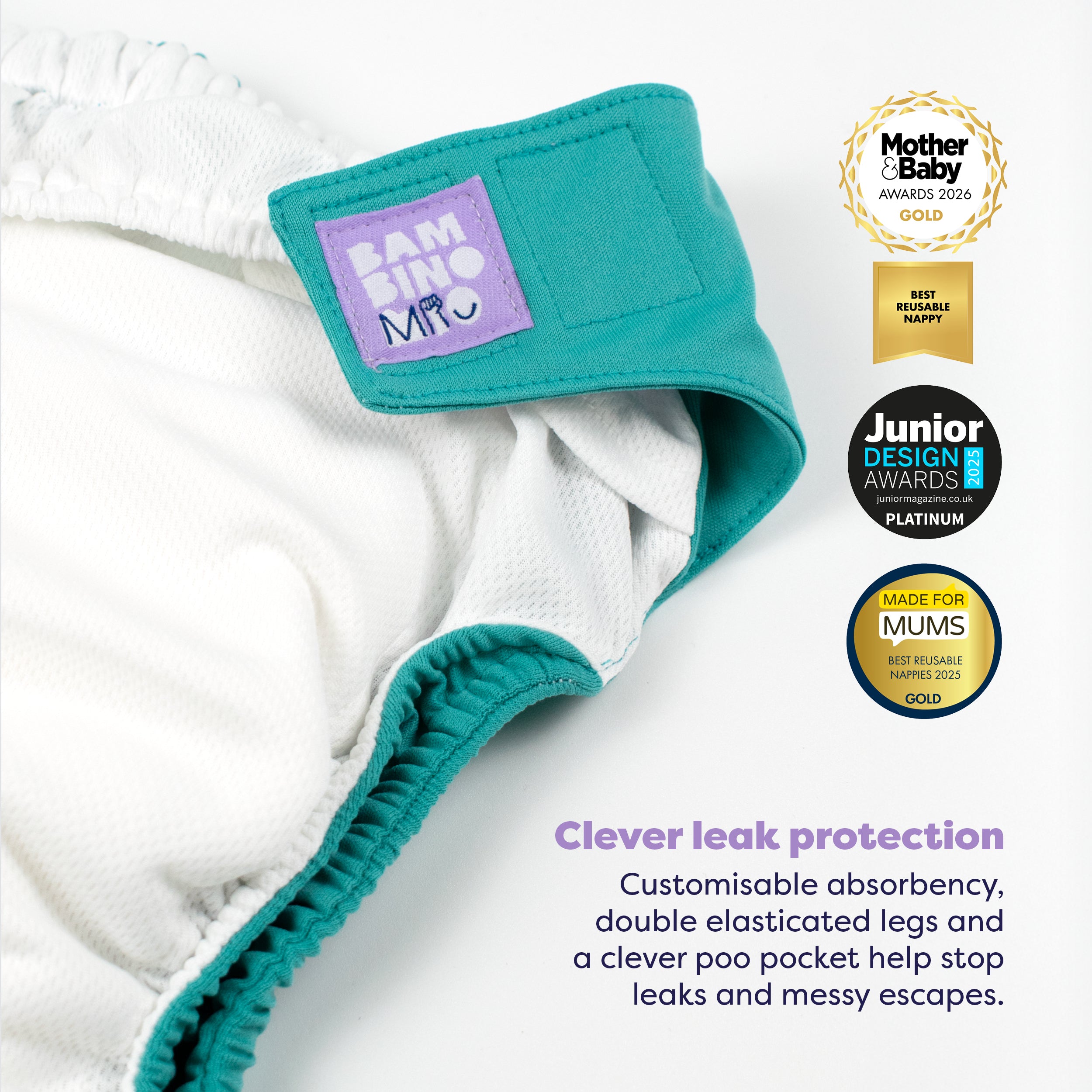 The Newborn Reusable Diaper Starter Bundle in Paintbox Pastels - Bambino Mio (EU)