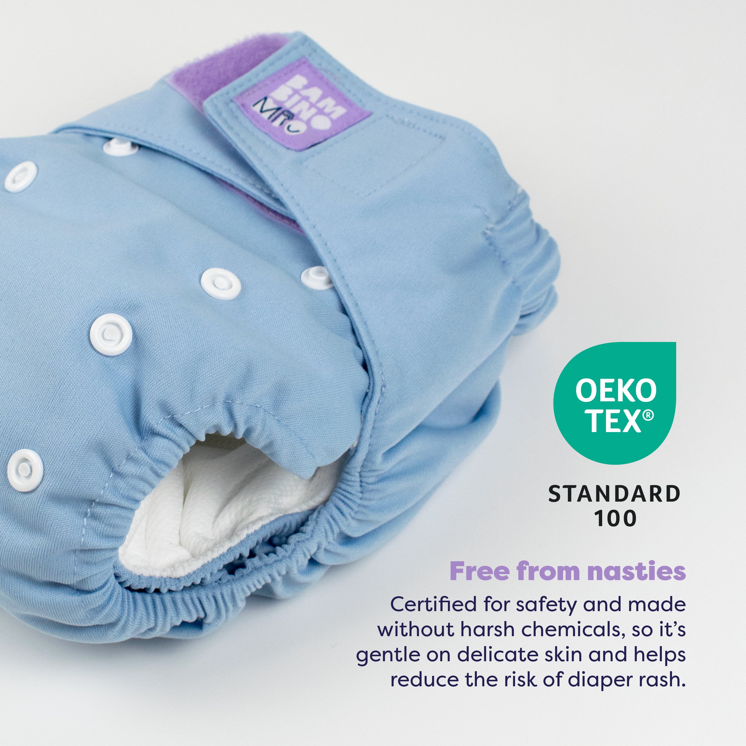 Revolutionary Reusable Diaper in Blue - Bambino Mio (EU)