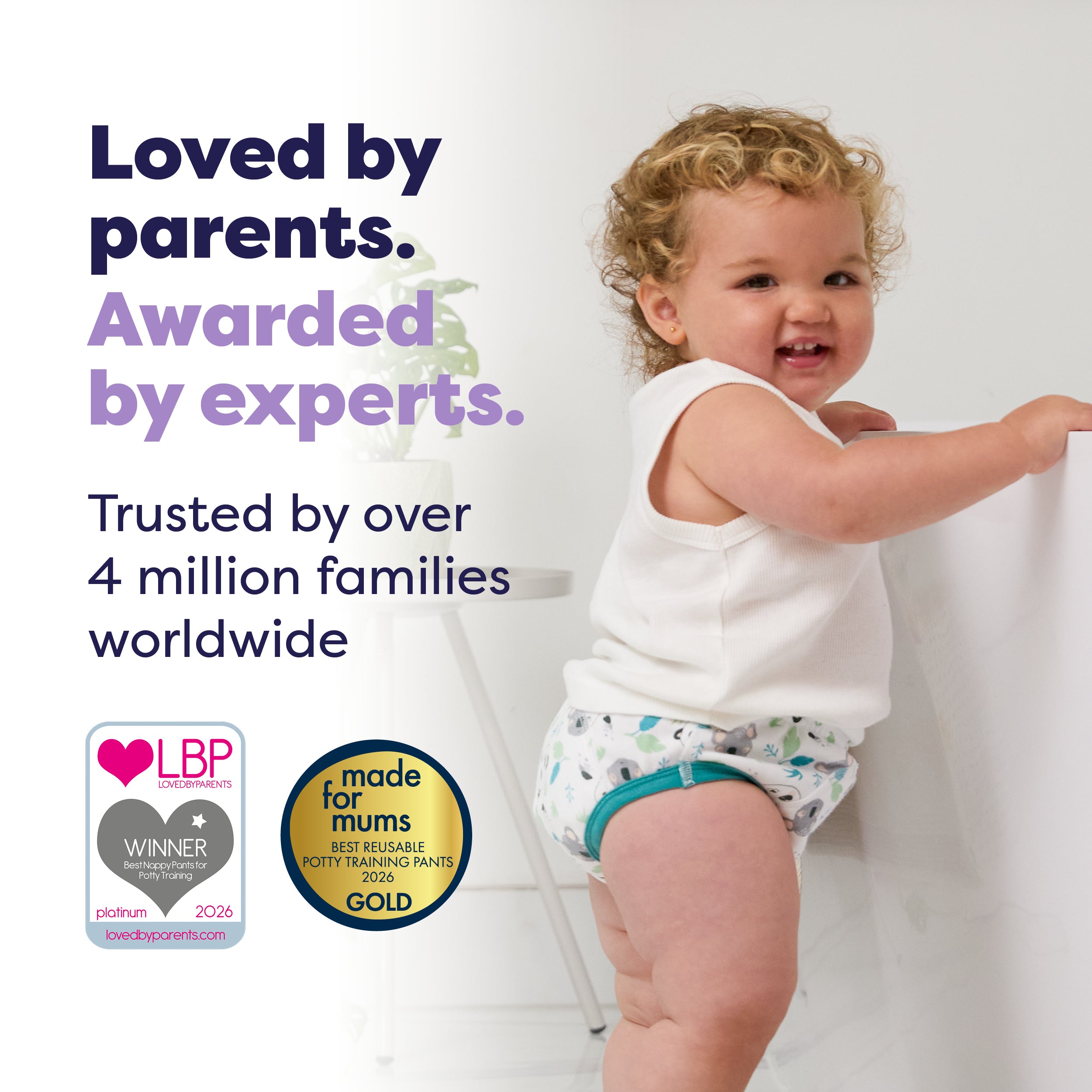 NOUVEAU: Culottes d’apprentissage de la propreté lavables Petites Pattes – Modèle Elite
