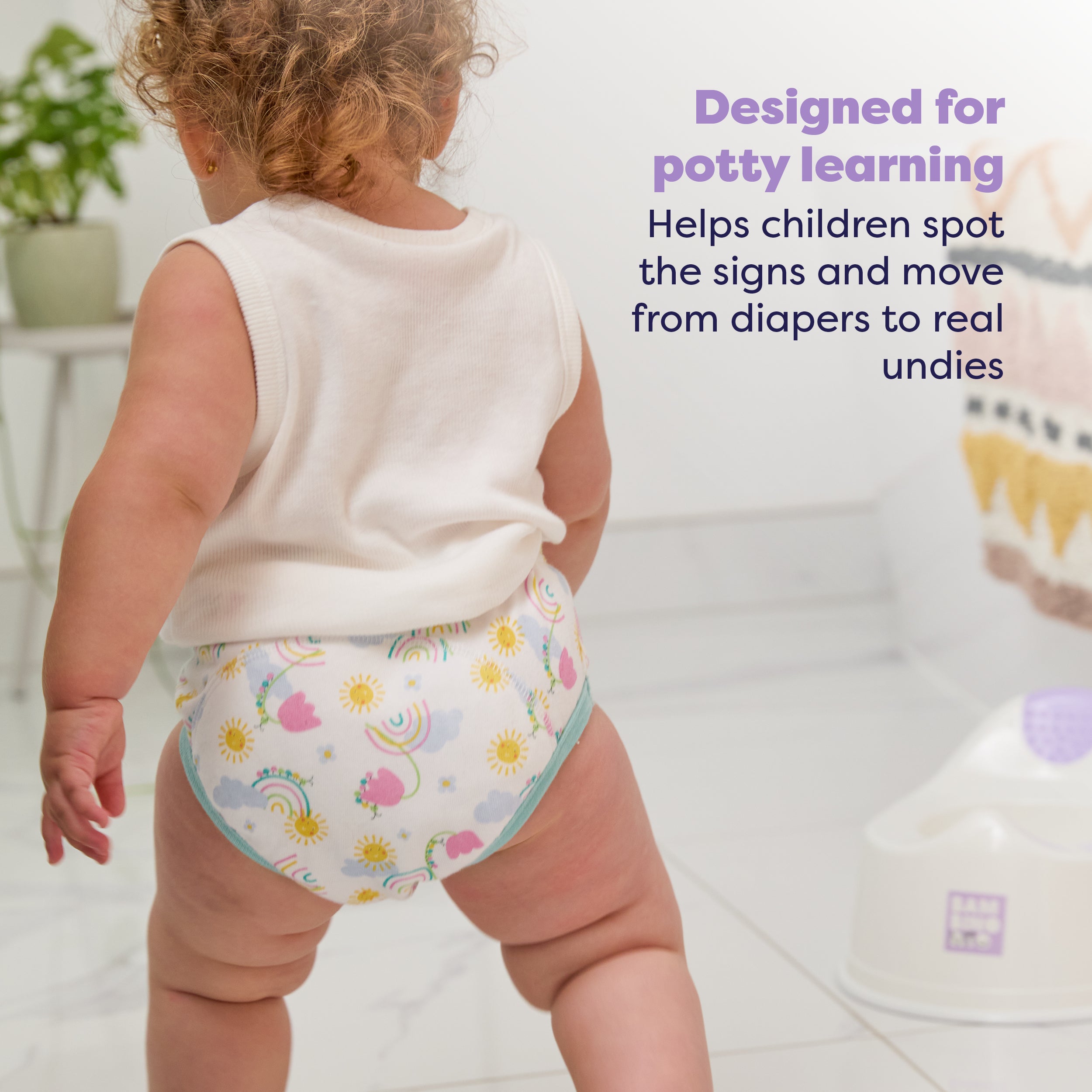 Reusable Potty Training Pants in Happy Days - New and Improved! - Bambino Mio (EU)