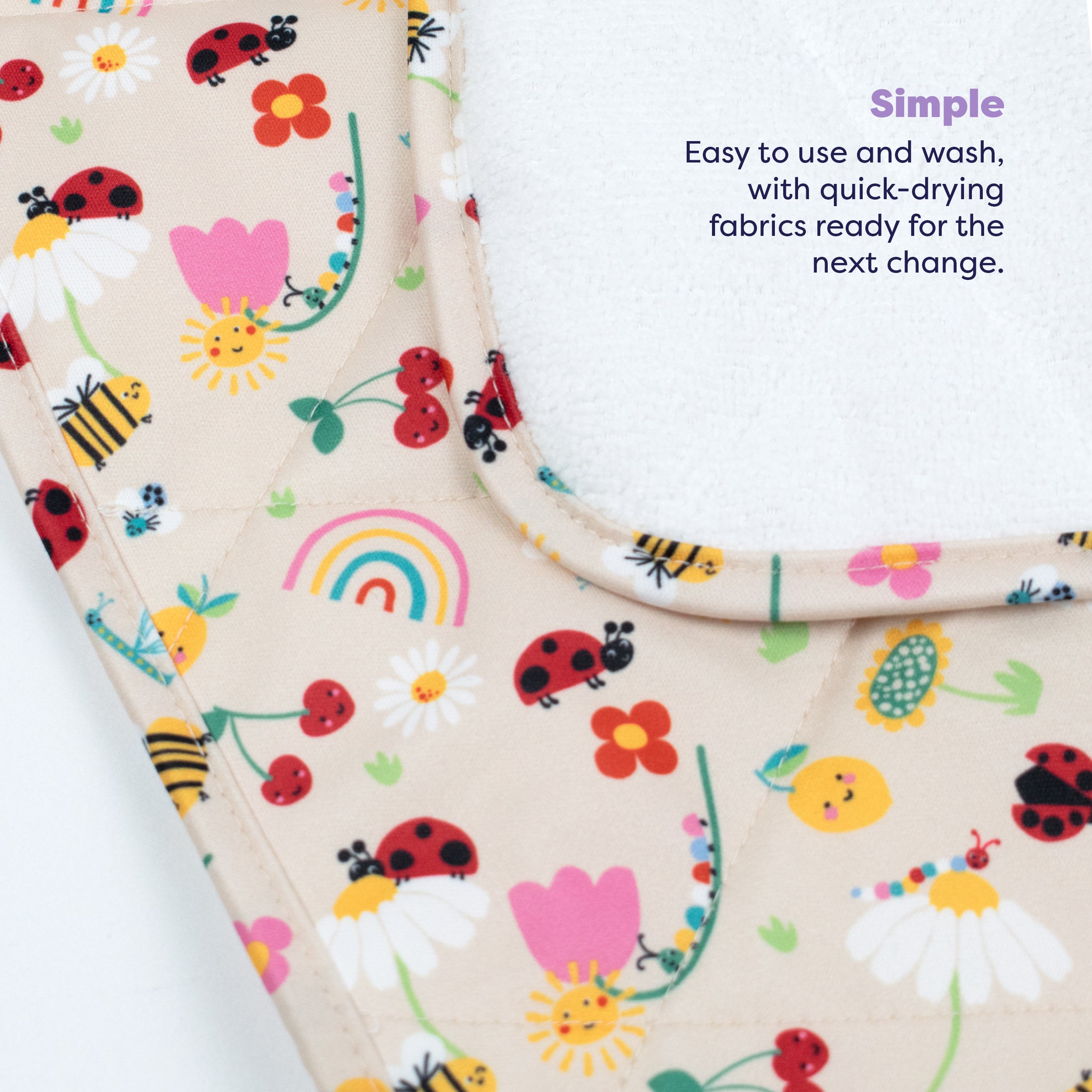 On-The-Move Baby Changing Mat in Sunshine Friends - Bambino Mio (EU)