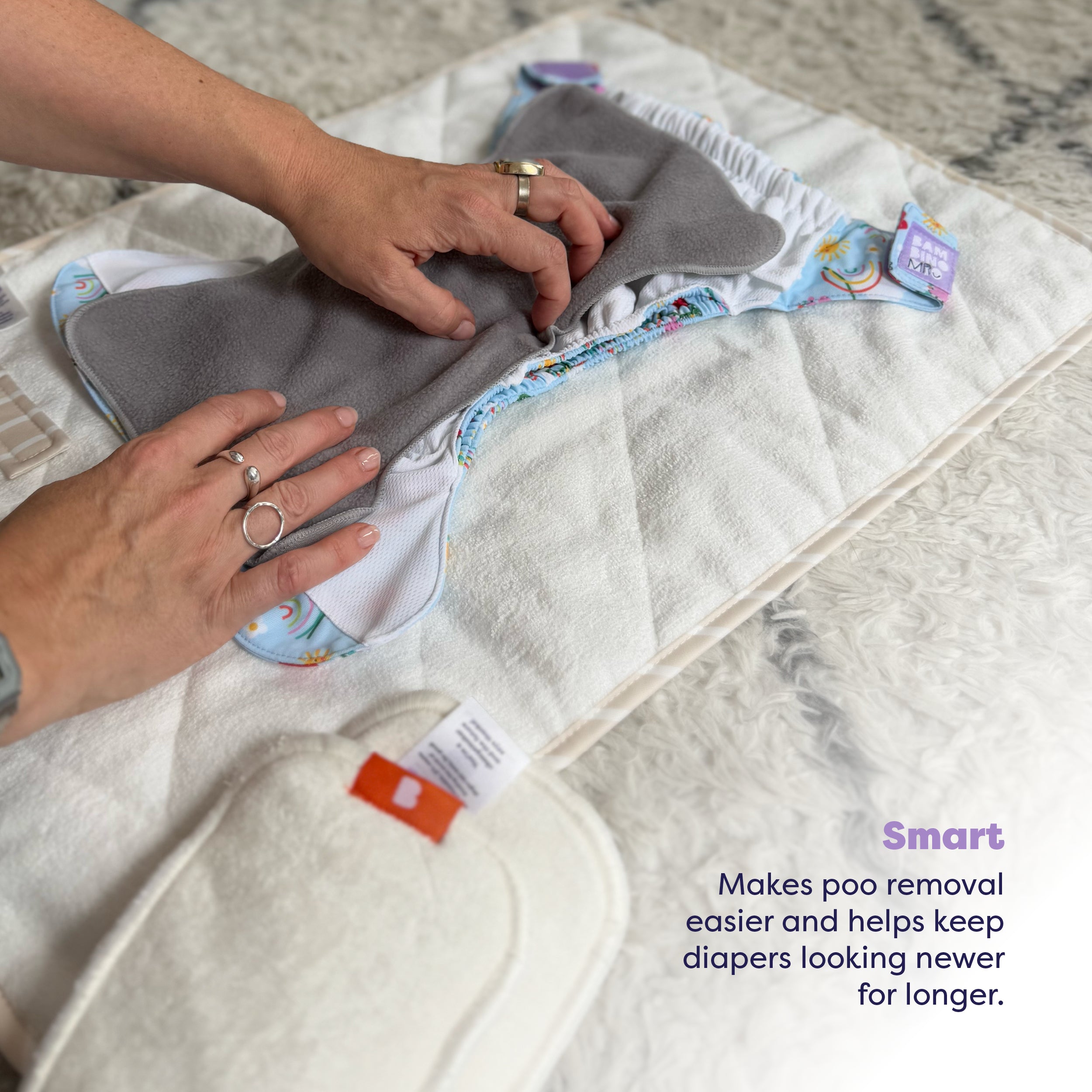 Reusable Diaper Liners - 8 pack - Bambino Mio (EU)