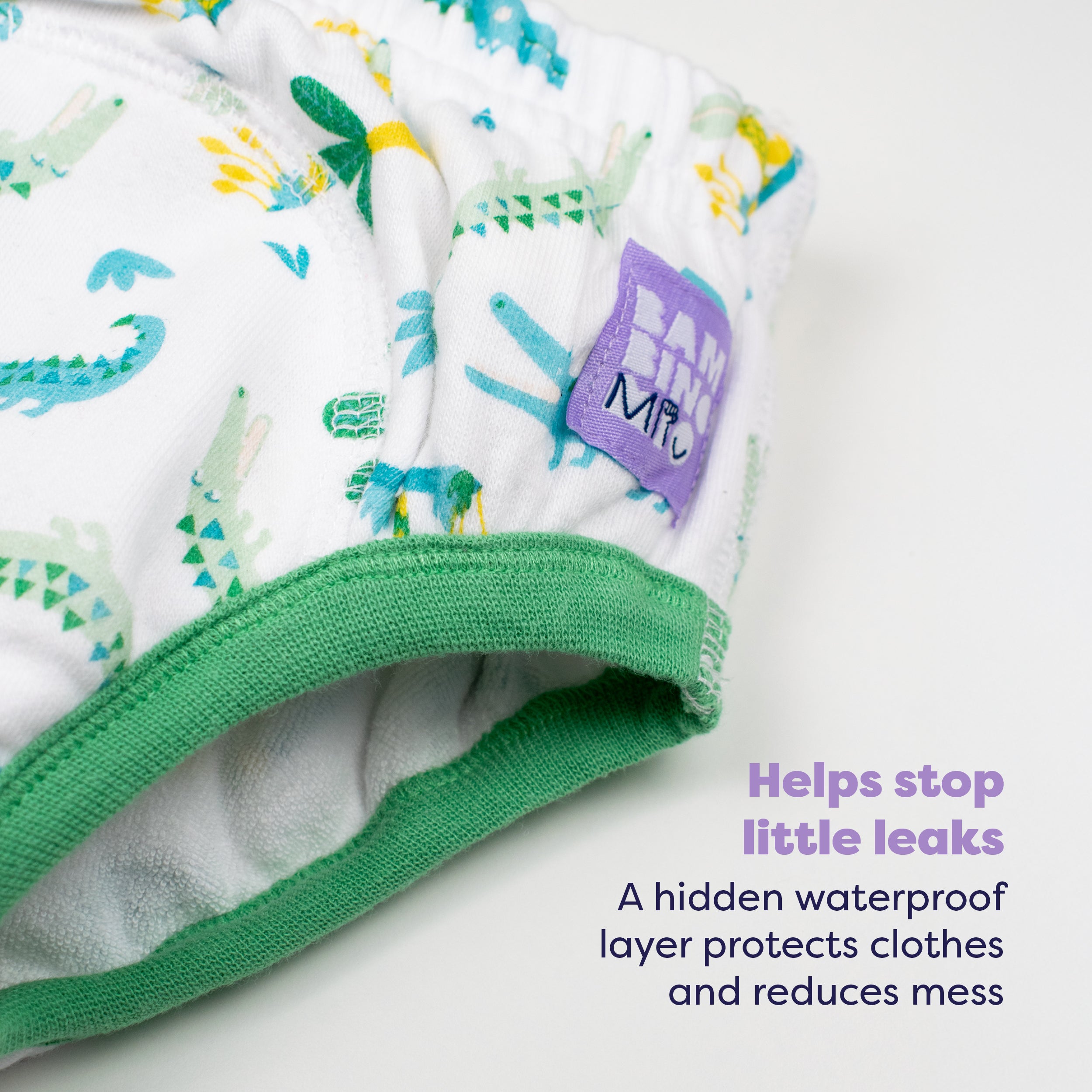 Reusable Potty Training Pants in Crafty Crocs - New and Improved! - Bambino Mio (EU)