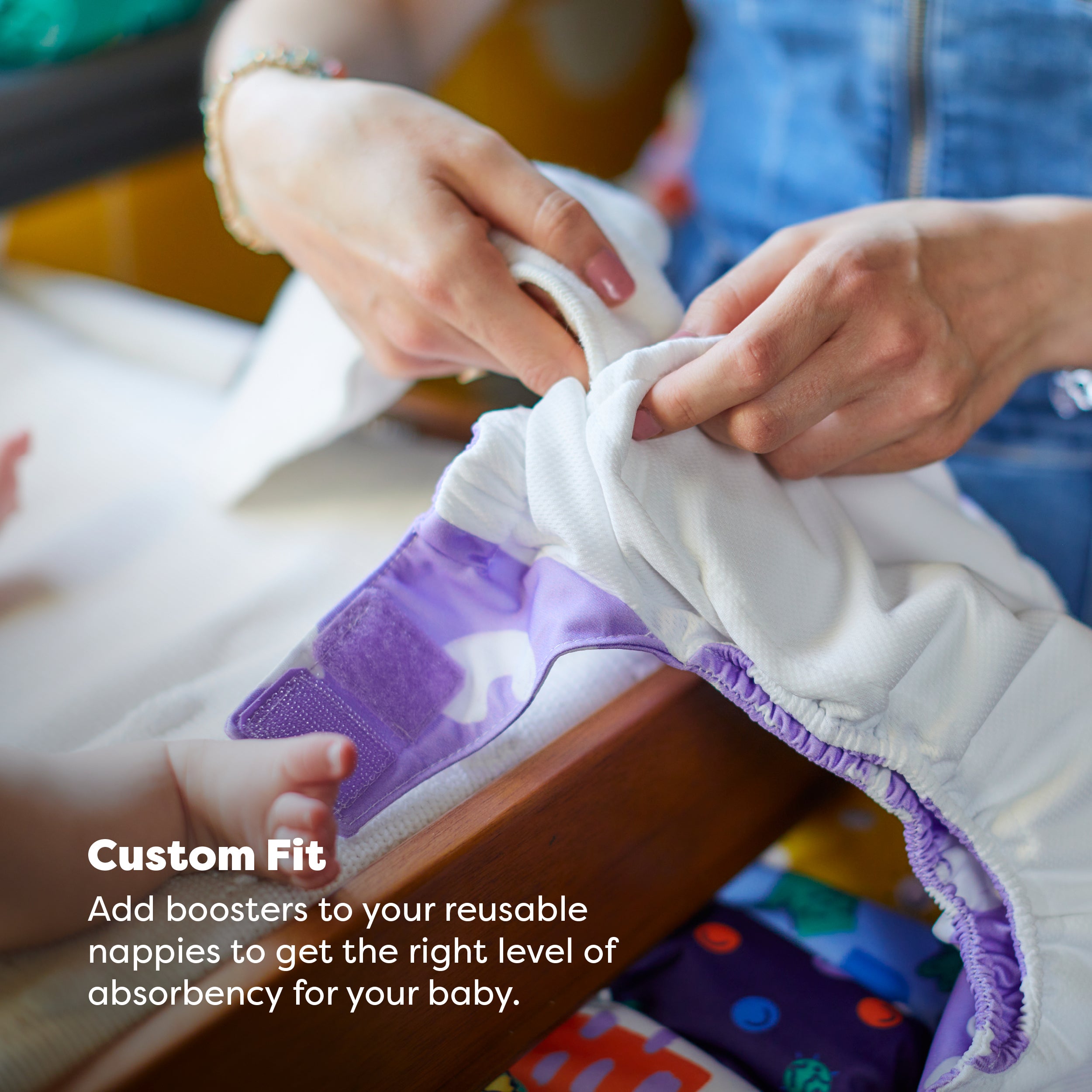 The Nighttime Reusable Diaper  Bundle in Garden Party - Bambino Mio (EU)