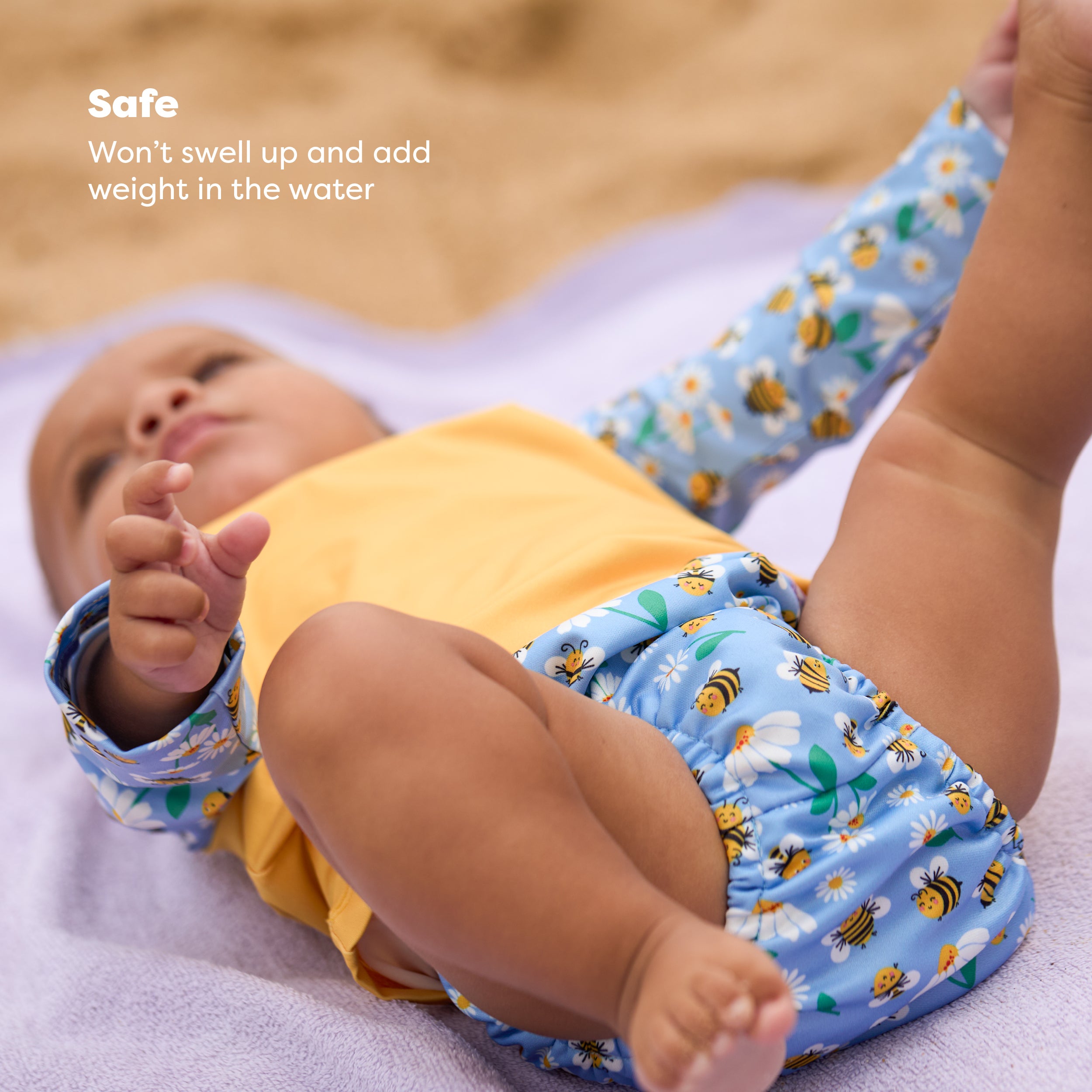 Reusable Swim Diaper in Busy Bees - Bambino Mio (EU)