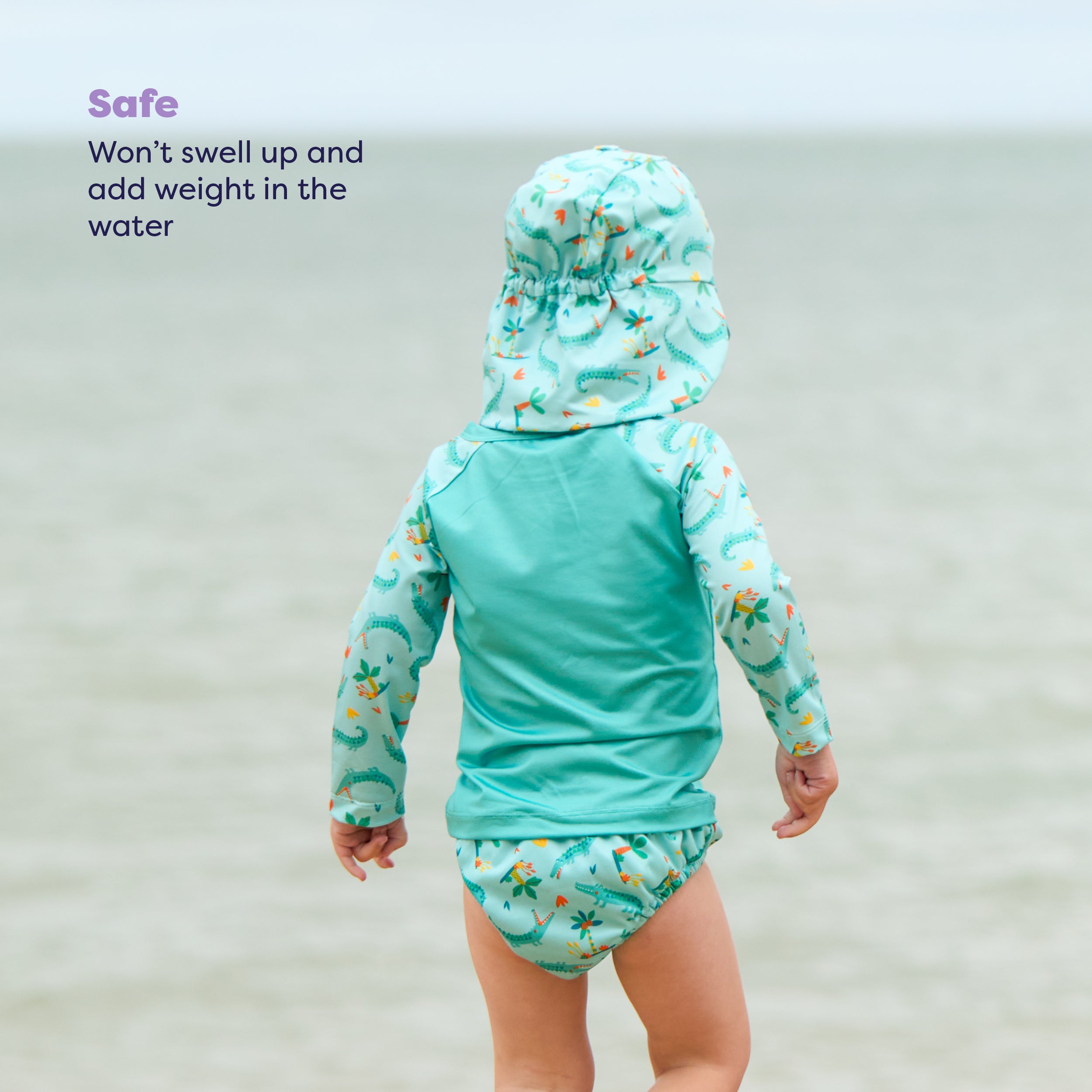 Reusable Swim Diaper in Crafty Croc - Bambino Mio (EU)